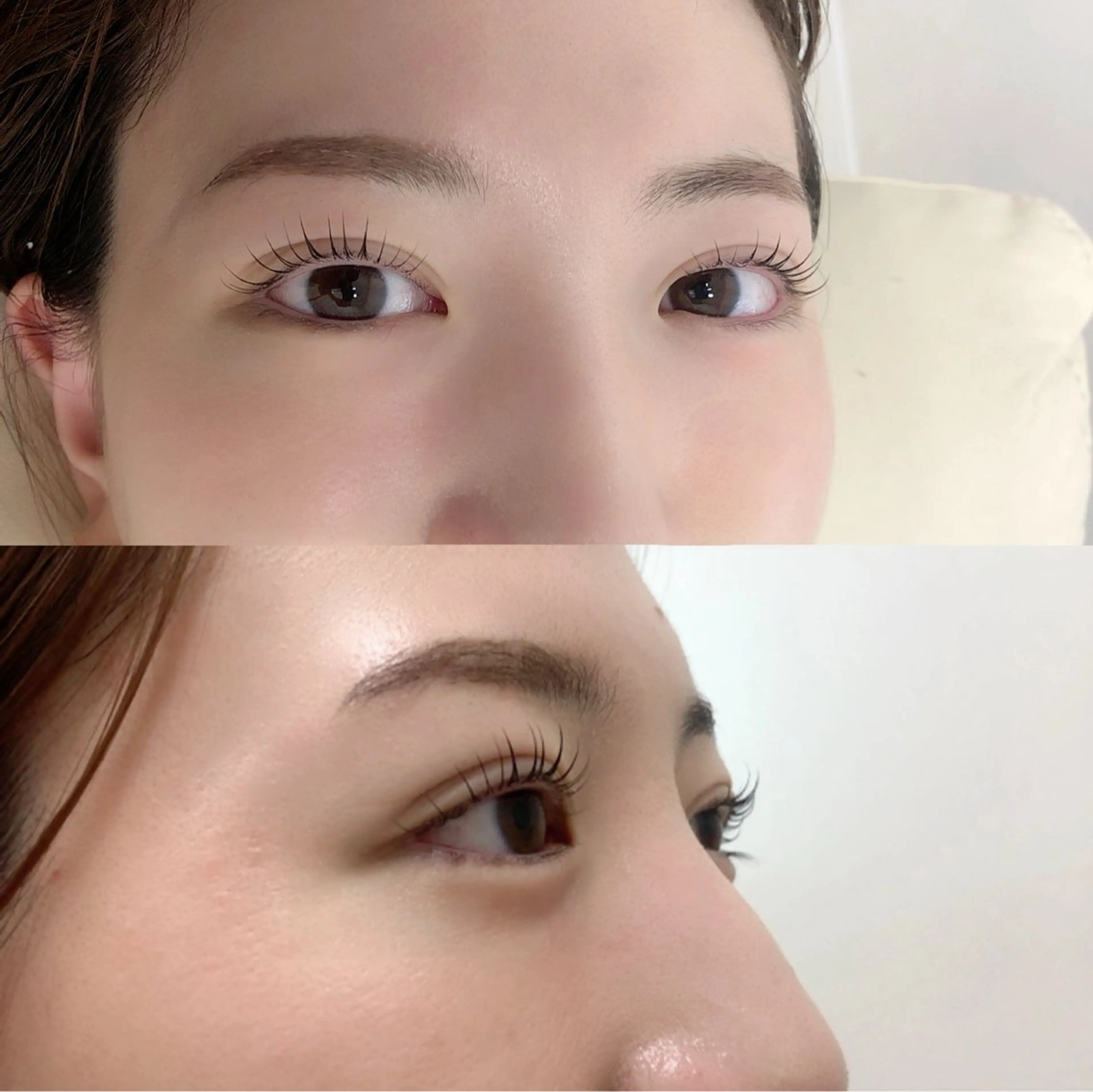 マツエク・マツパ 束感まつ毛 韓国風マツエク 一重×まつ毛パーマ THE BALM🤎 沖田のマツエク・マツパデザイン