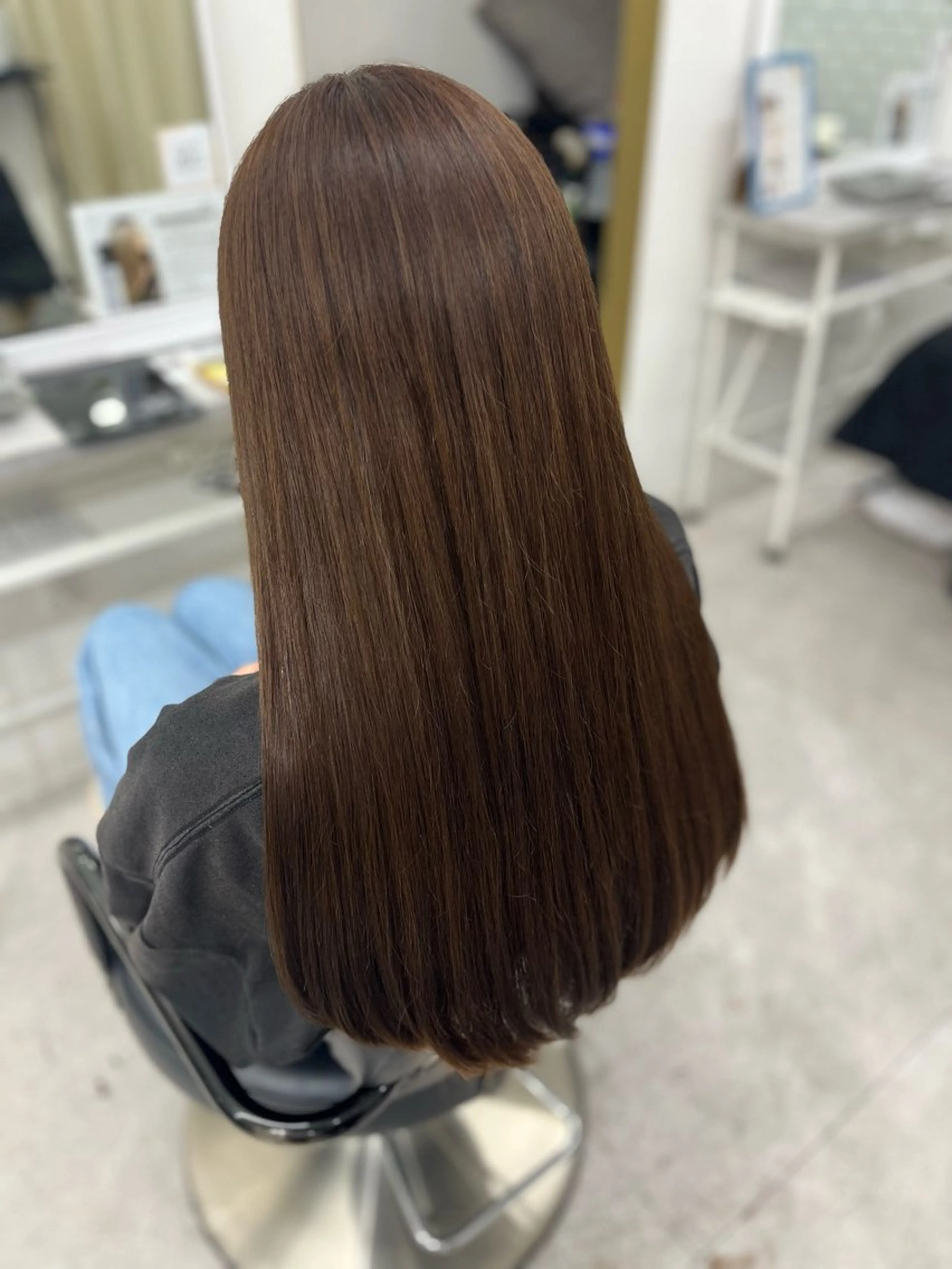 ロング カラー ブリーチ ブラウンカラー カット ヘアカラー トリートメント 🫧ぷる艶カラー🫧 Yuubi🦩のヘアスタイル