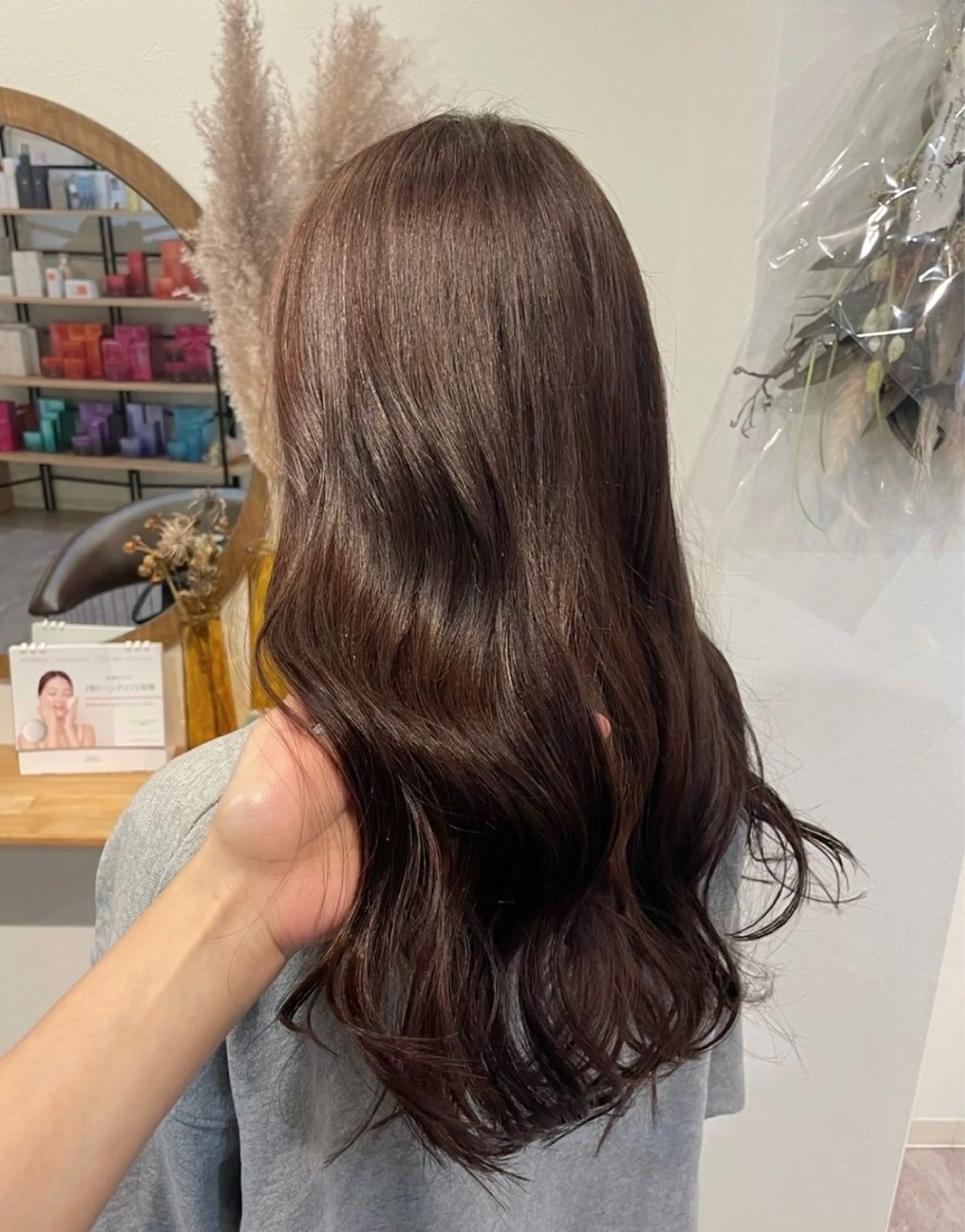 ロング カラー ブラウンカラー 透明感カラー 梅田 薫のヘアスタイル