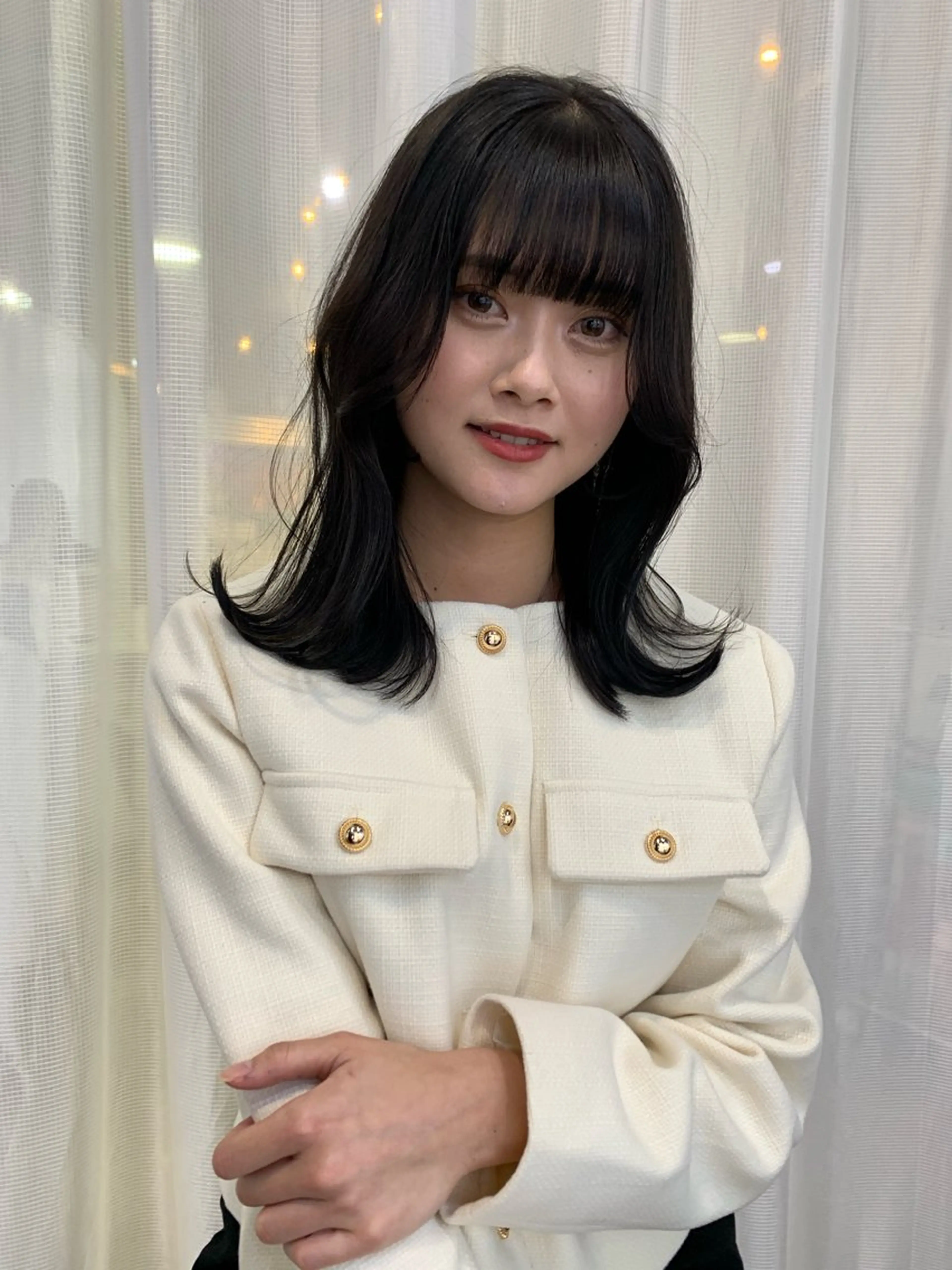 ミディアム カラー Pia/KIRIA /福岡美容室のヘアスタイル