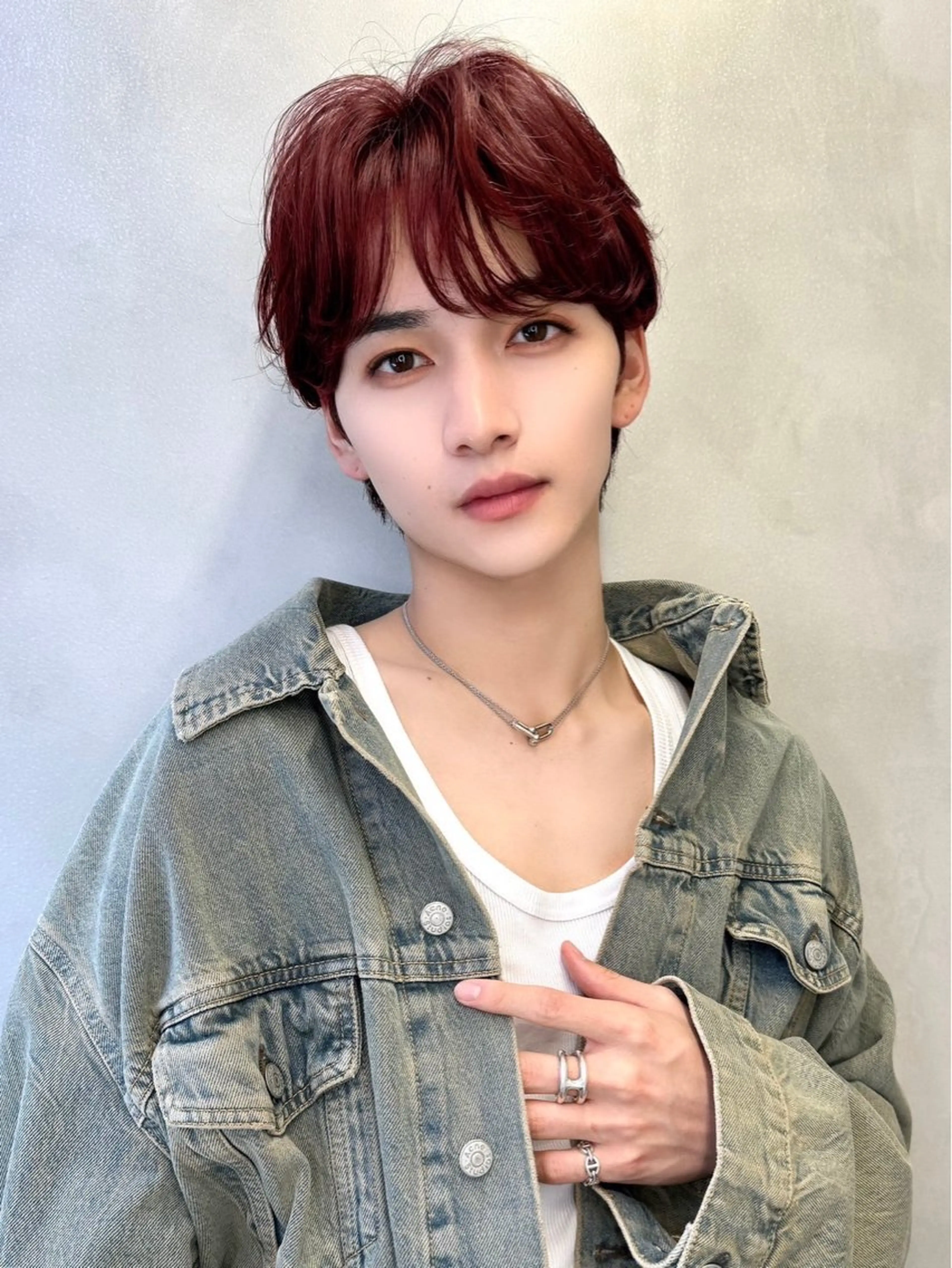 メンズ センターパート メンズ韓国風 メンズパーマ 【似合わせ・レイヤー ・パーマ】海気のヘアスタイル