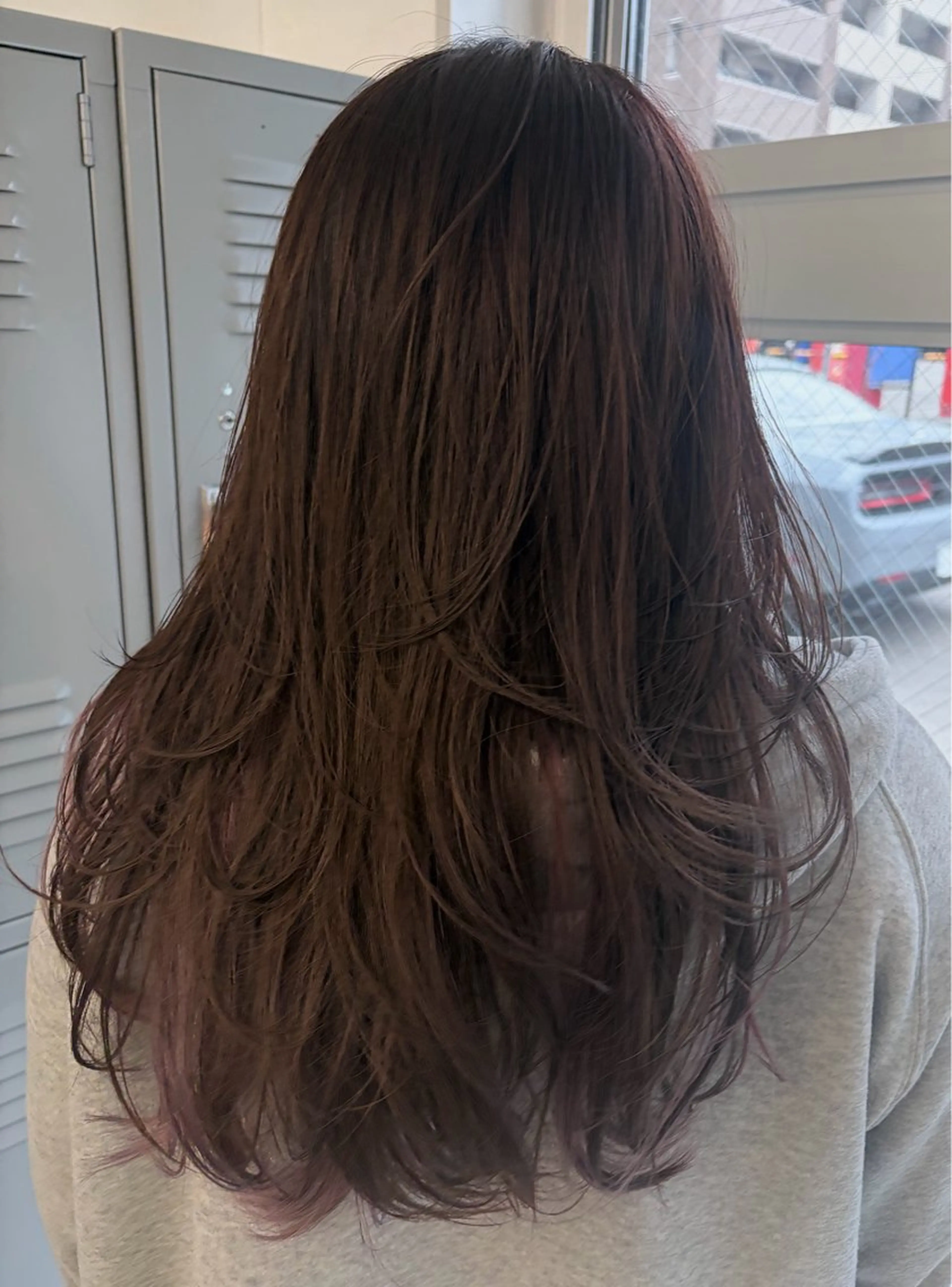 ロング カラー ベージュカラー ブラウンカラー 透明感カラー ハイトーンカラー くびれヘア カット ヘアカラー cana カナ/レイヤーカットのヘアスタイル