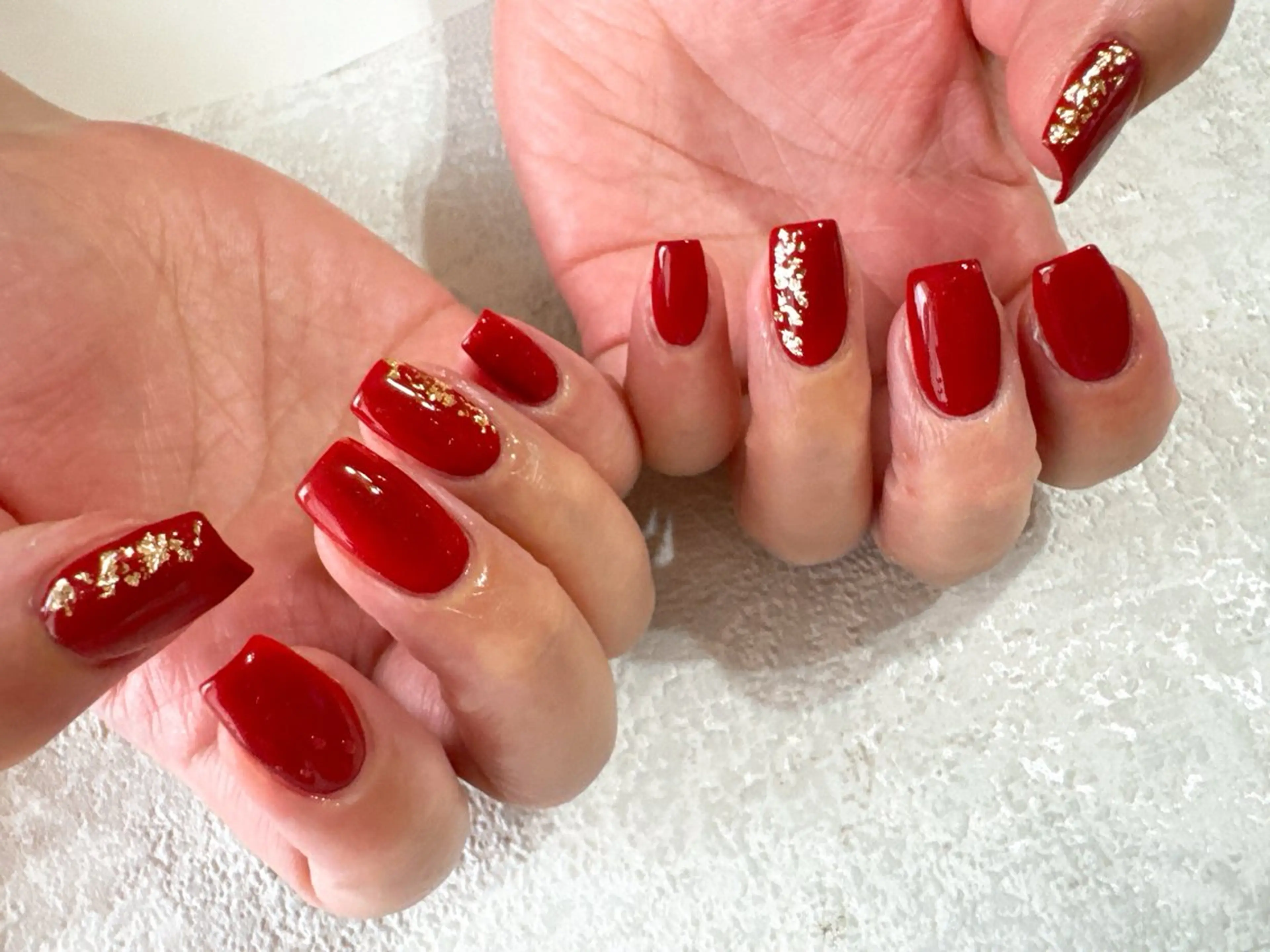 ネイル ボルドー フットネイル ジェルネイル ワンカラーネイル パラジェル kikinail 溝の口のネイルデザイン