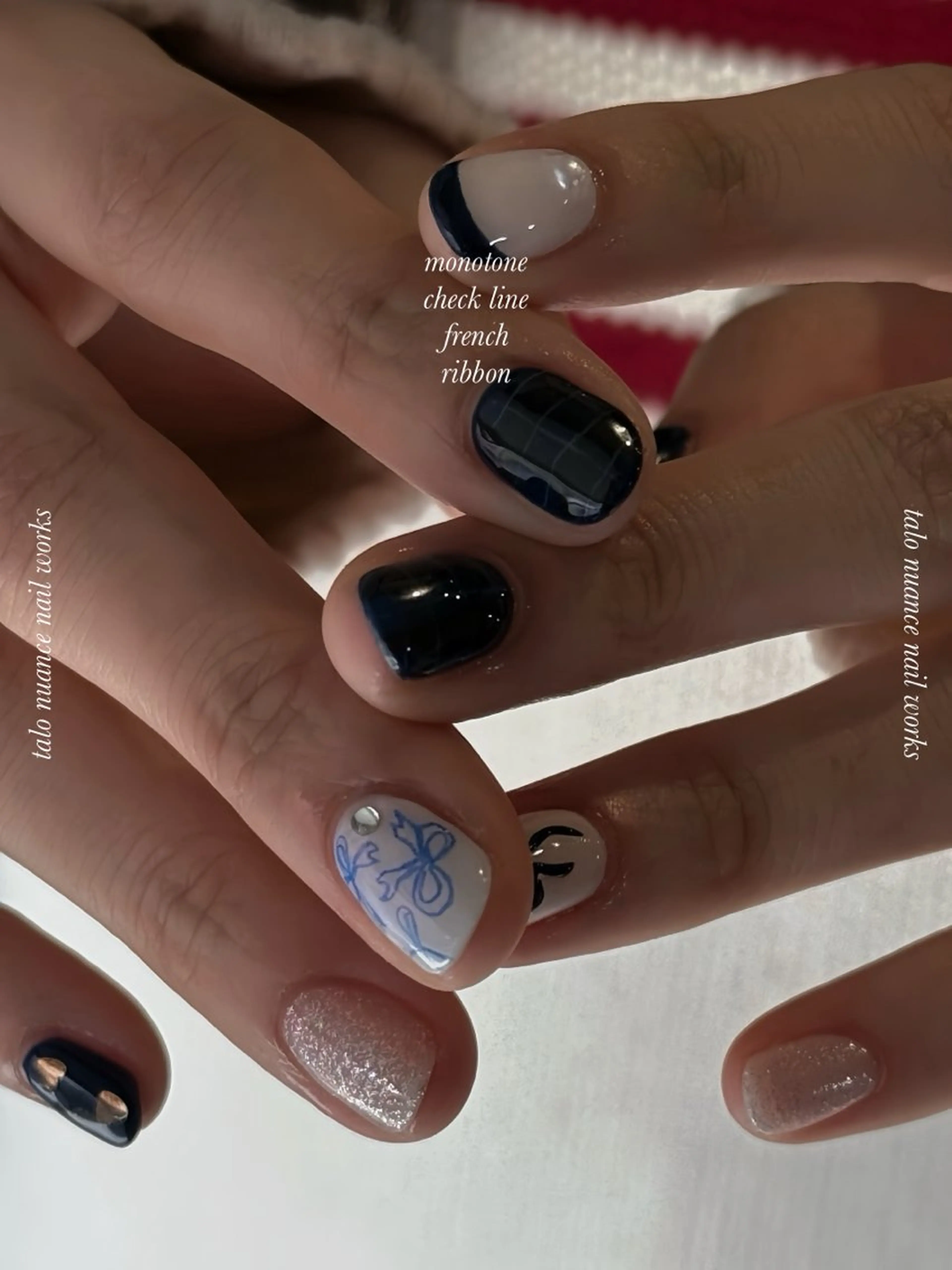 ネイル アートネイル 韓国ネイル ニュアンスネイル ぷっくりネイル ハンドネイル ハンドケア talo .のネイルデザイン
