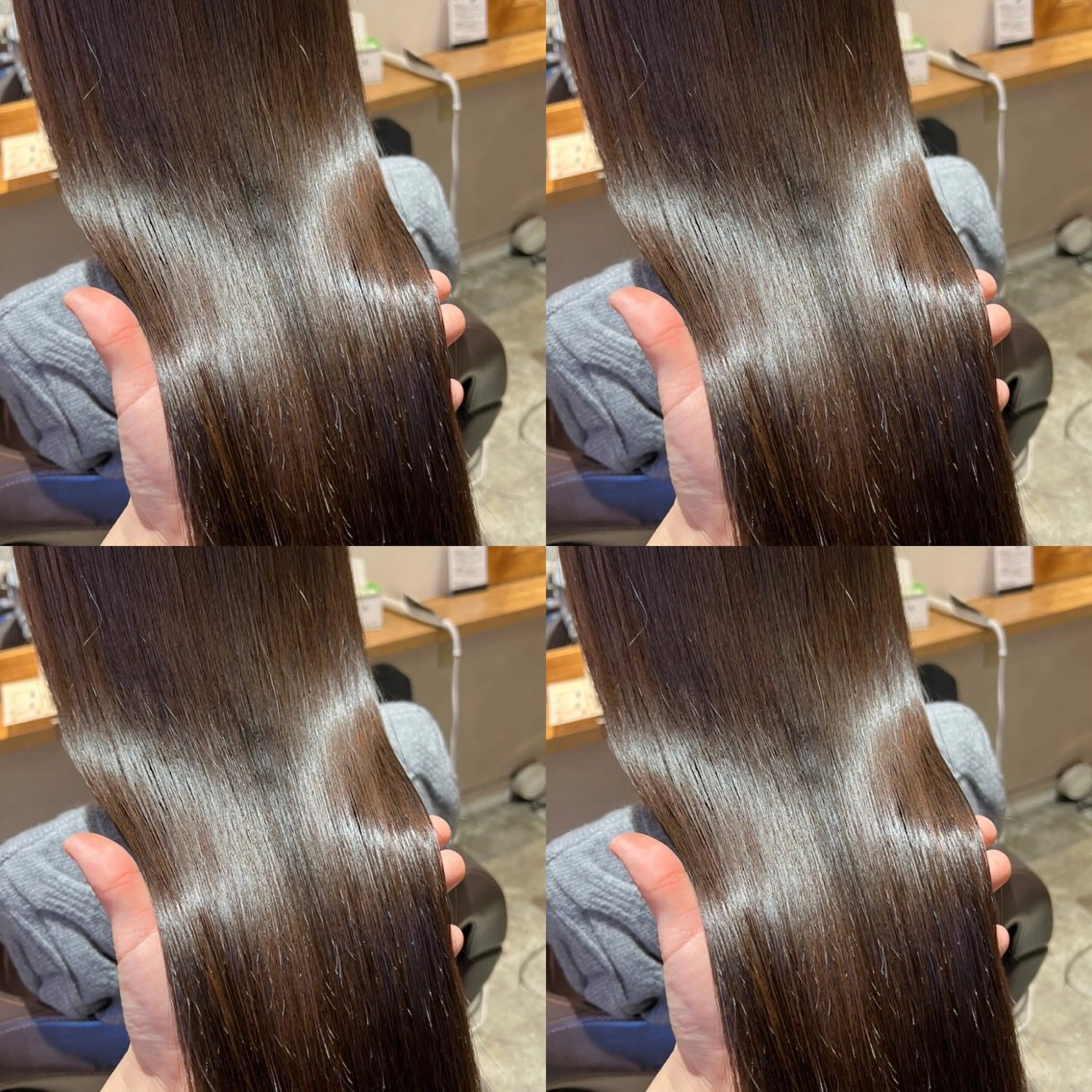 ロング カラー ブラウンカラー レイヤーカット/ 縮毛矯正🇰🇷早坂のヘアスタイル