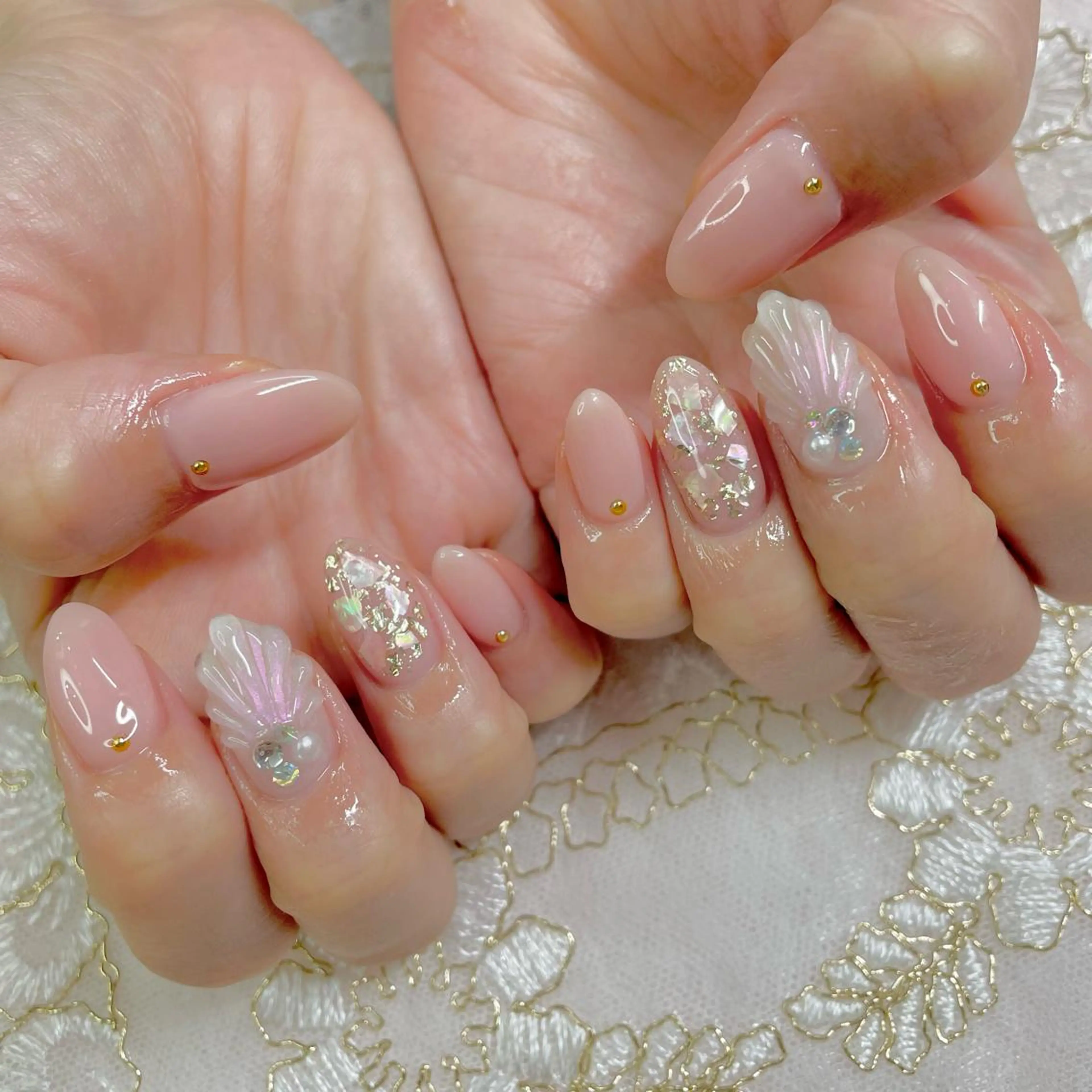 ネイル チークネイル ジェルネイル 韓国ネイル ニュアンスネイル パラジェル J terrace Nailのネイルデザイン