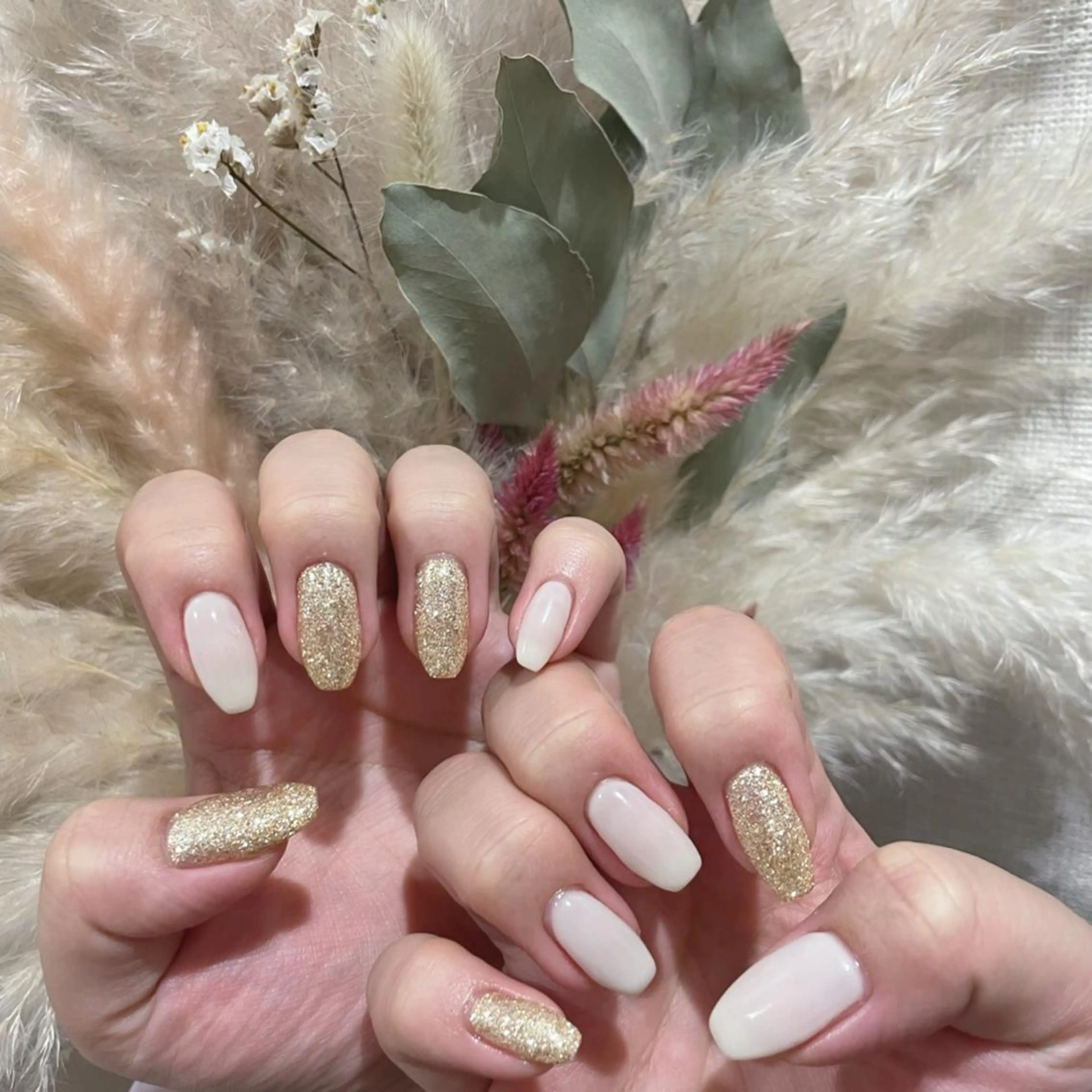 ミディアム Lety total beautyのネイルデザイン