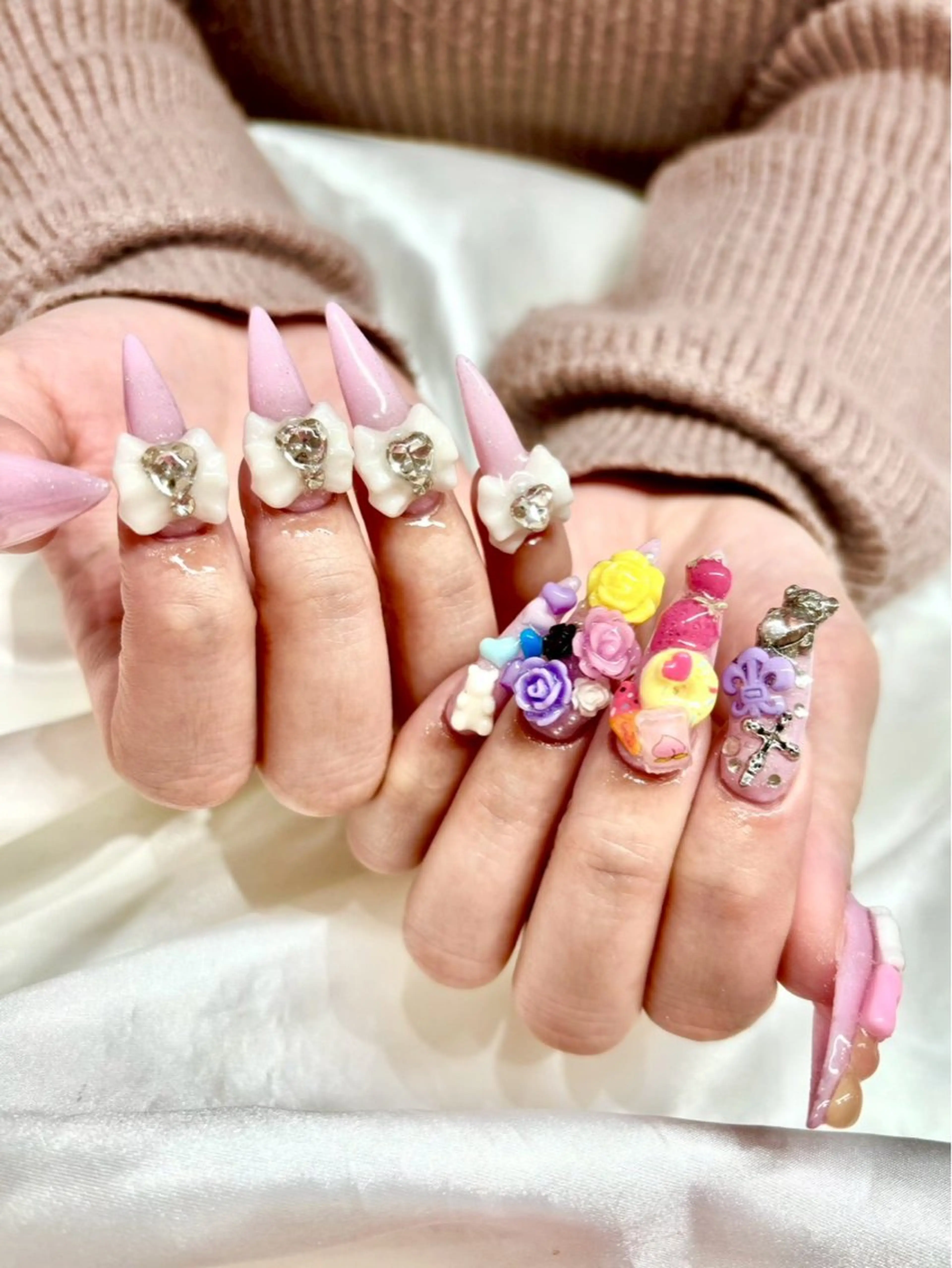 ロング ハンドネイル Ashliy大宮♡ アシュリーのネイルデザイン