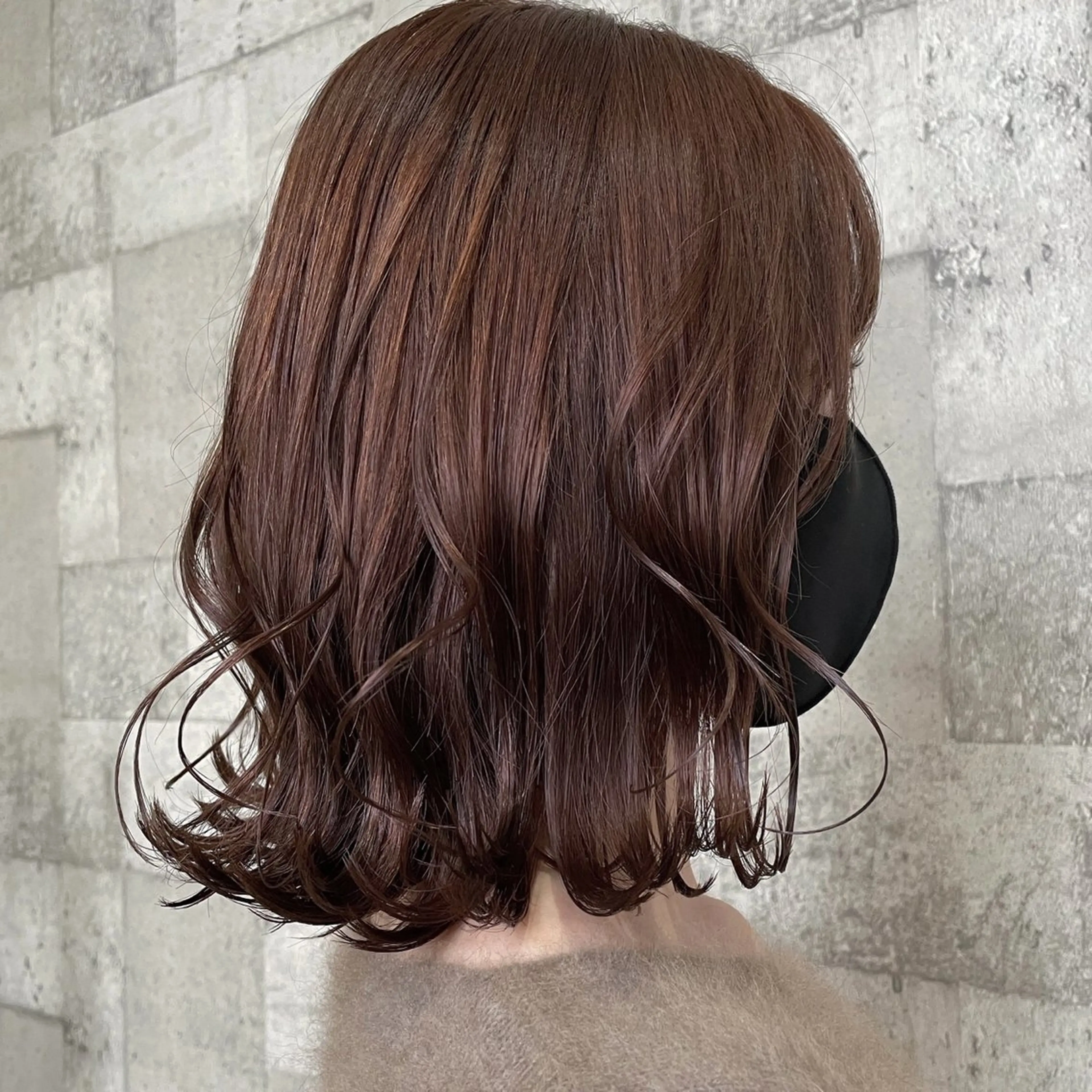 ミディアム カラー ブラウンカラー ナチュラルブラウン 🫧レイナ 🫧 ツヤ髪／艶カラー🫧のヘアスタイル