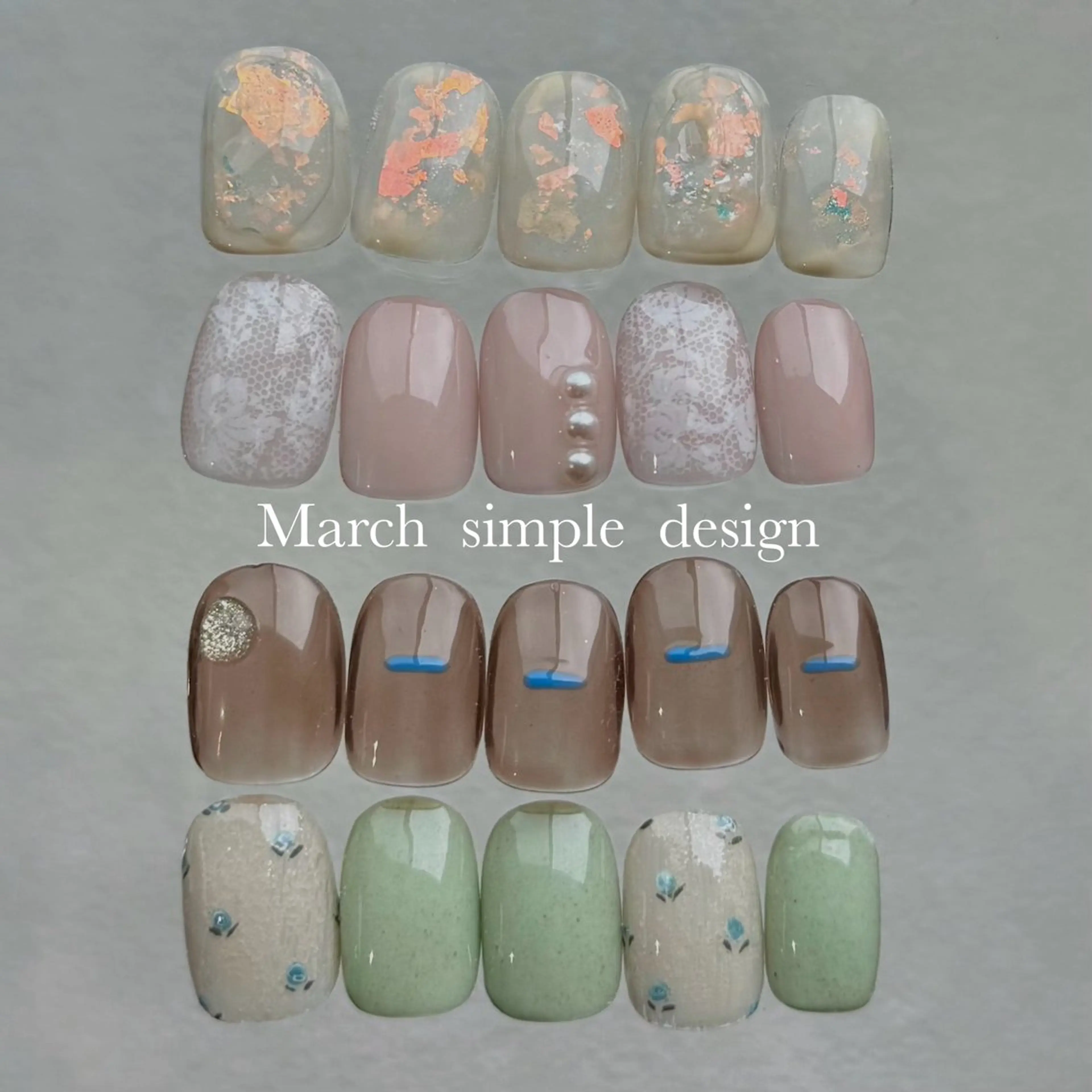 ネイル アートネイル フラワーネイル ジェルネイル レース 持ち込み ハンドネイル norme_ akiのネイルデザイン