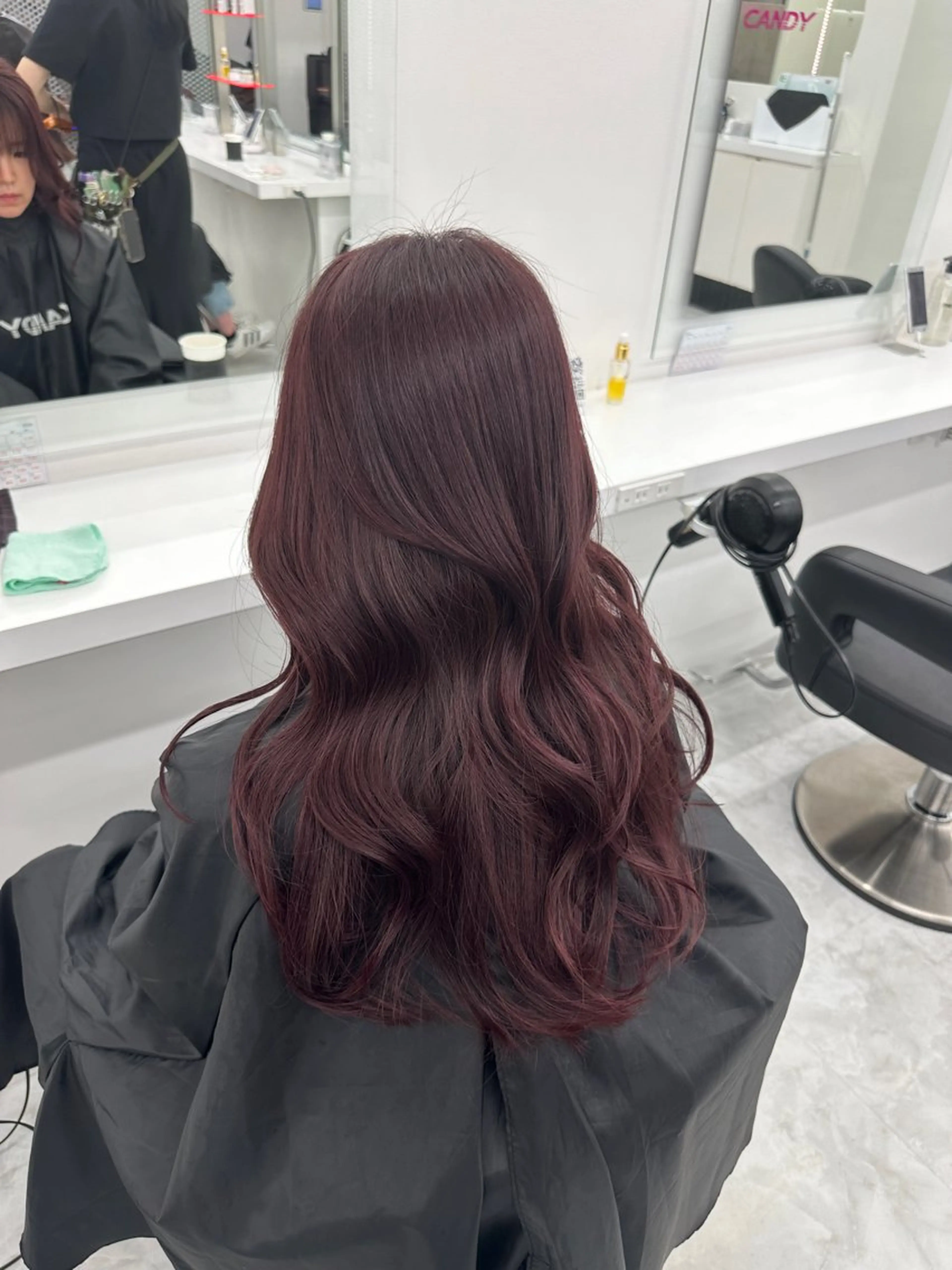 ロング カラー パーマ ヘアアレンジ メンズ キッズ ♥️韓国ヘア レイヤー♥️ゆりのヘアスタイル