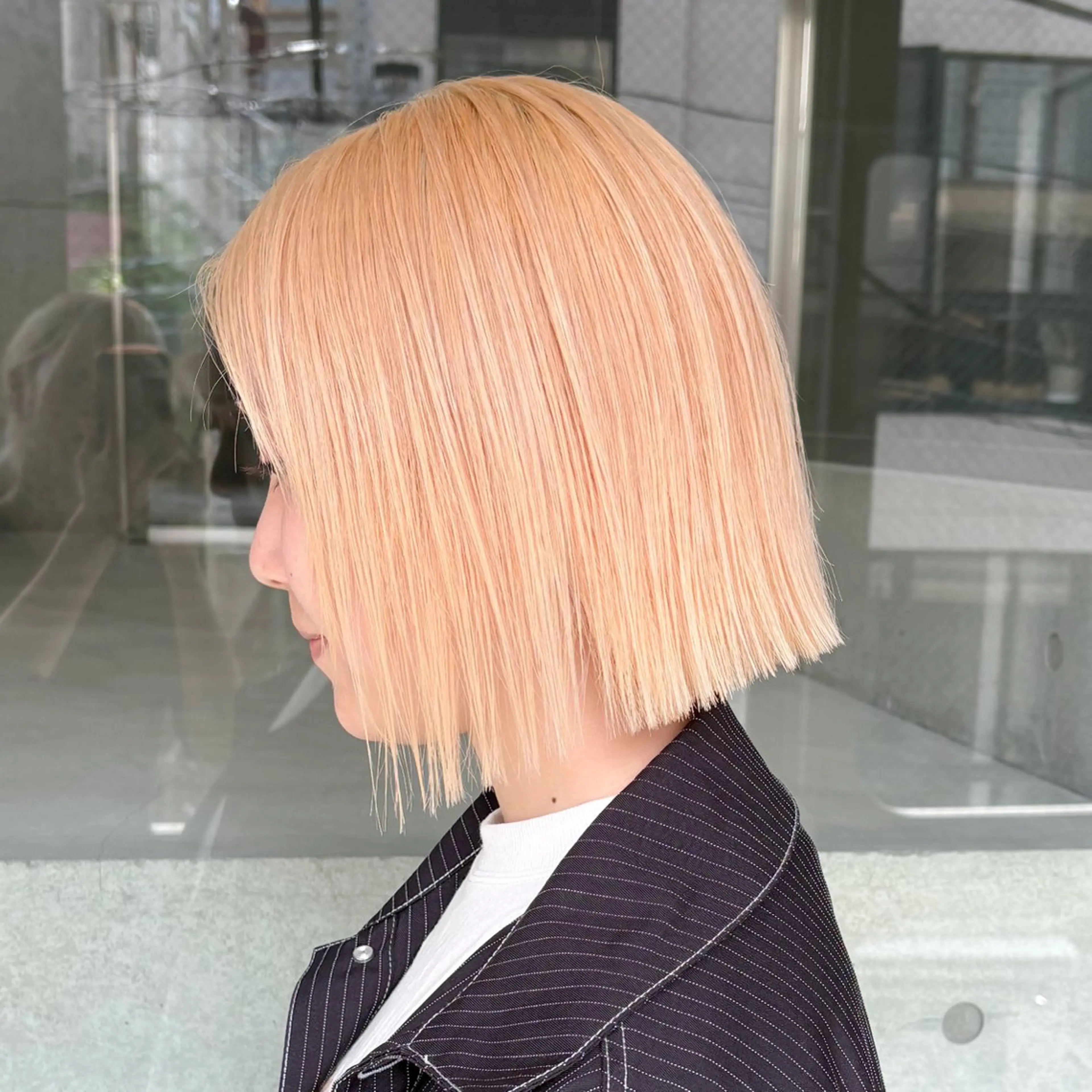 ショート ヘアカラー トリートメント ハラミユウ🪞透け感 ブラウンベージュ🪞のヘアスタイル