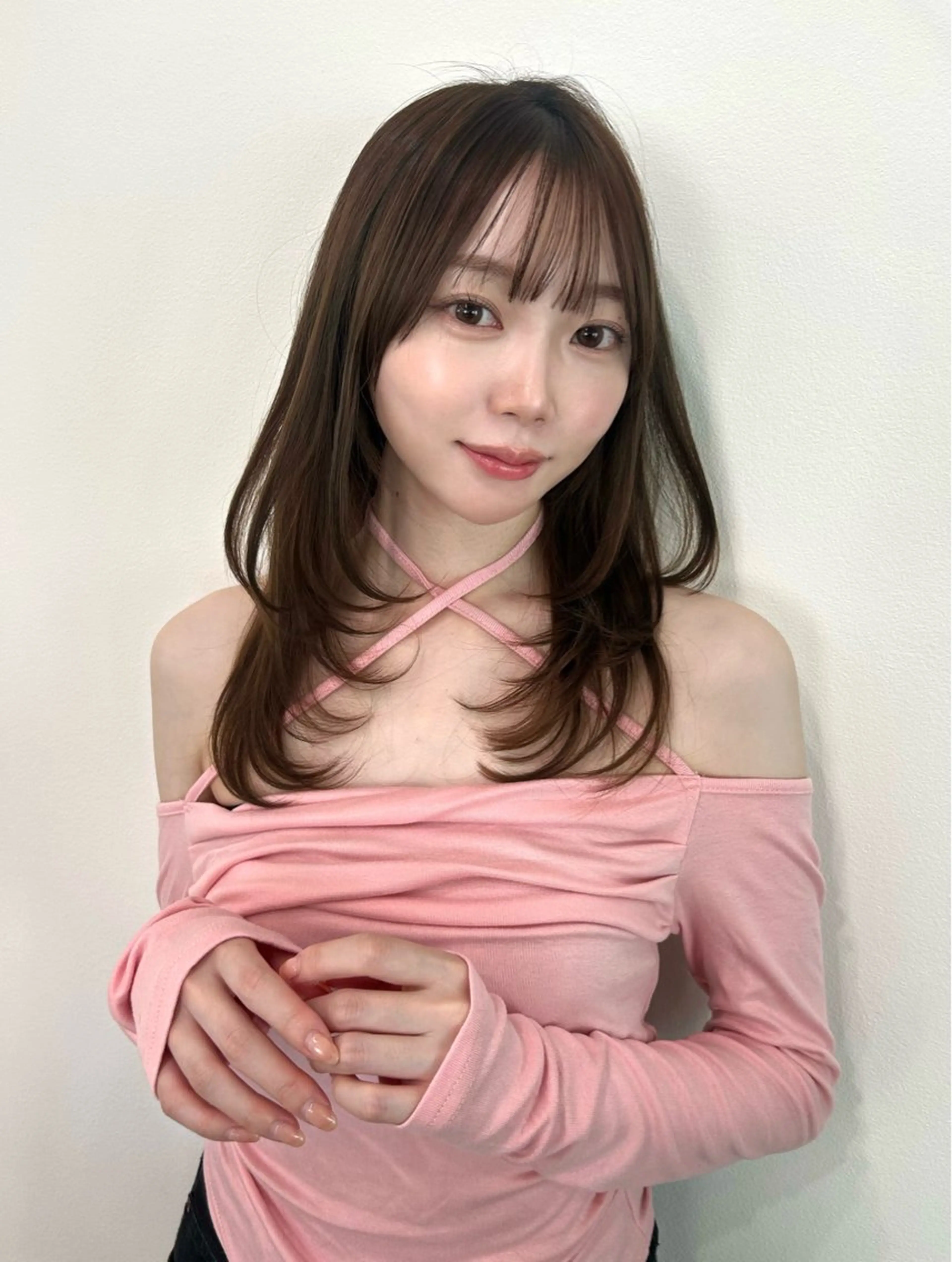 ミディアム lemiie ayusaのヘアスタイル
