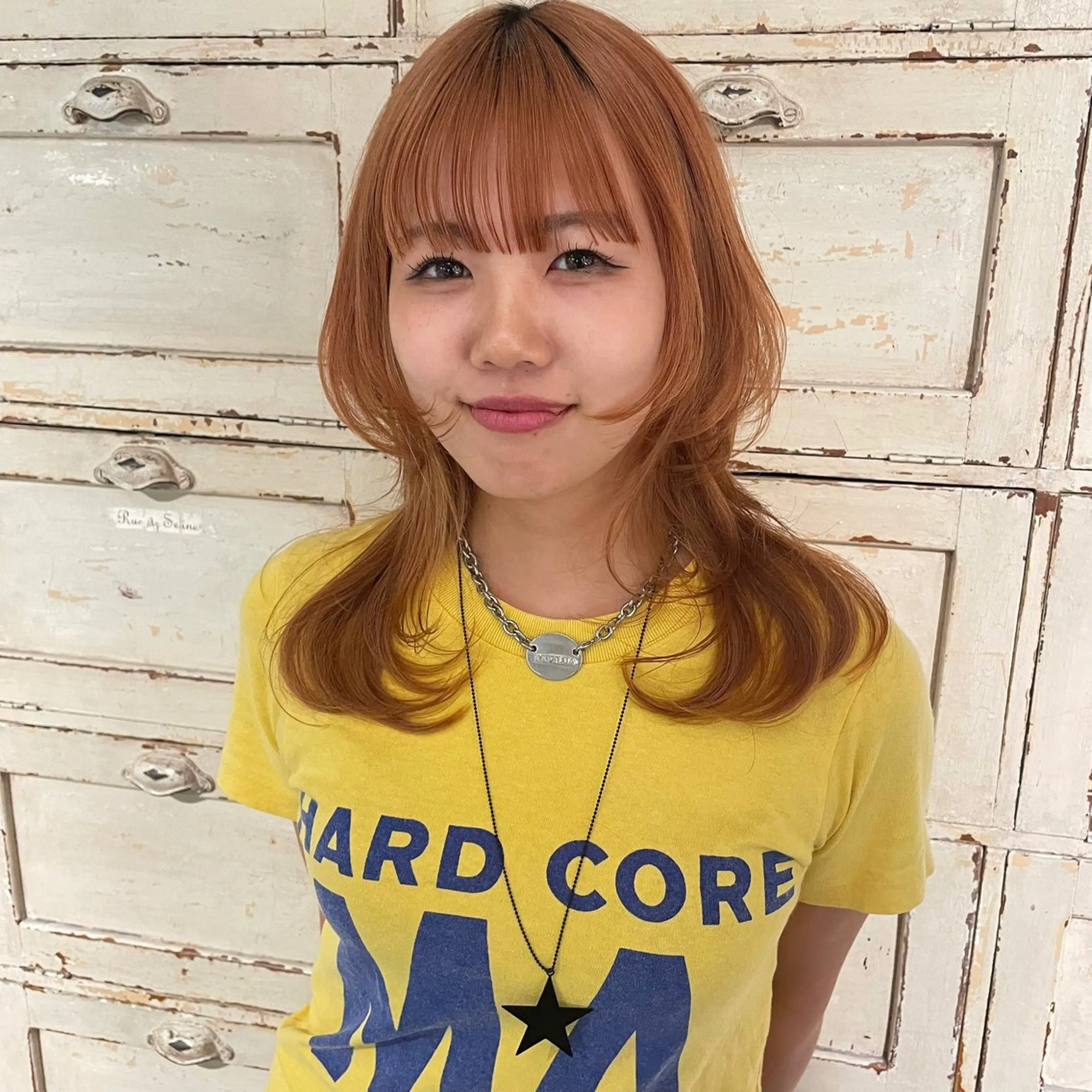 セミロング ハイレイヤー レイヤーカット ウルフカット RorriM natsuのヘアスタイル