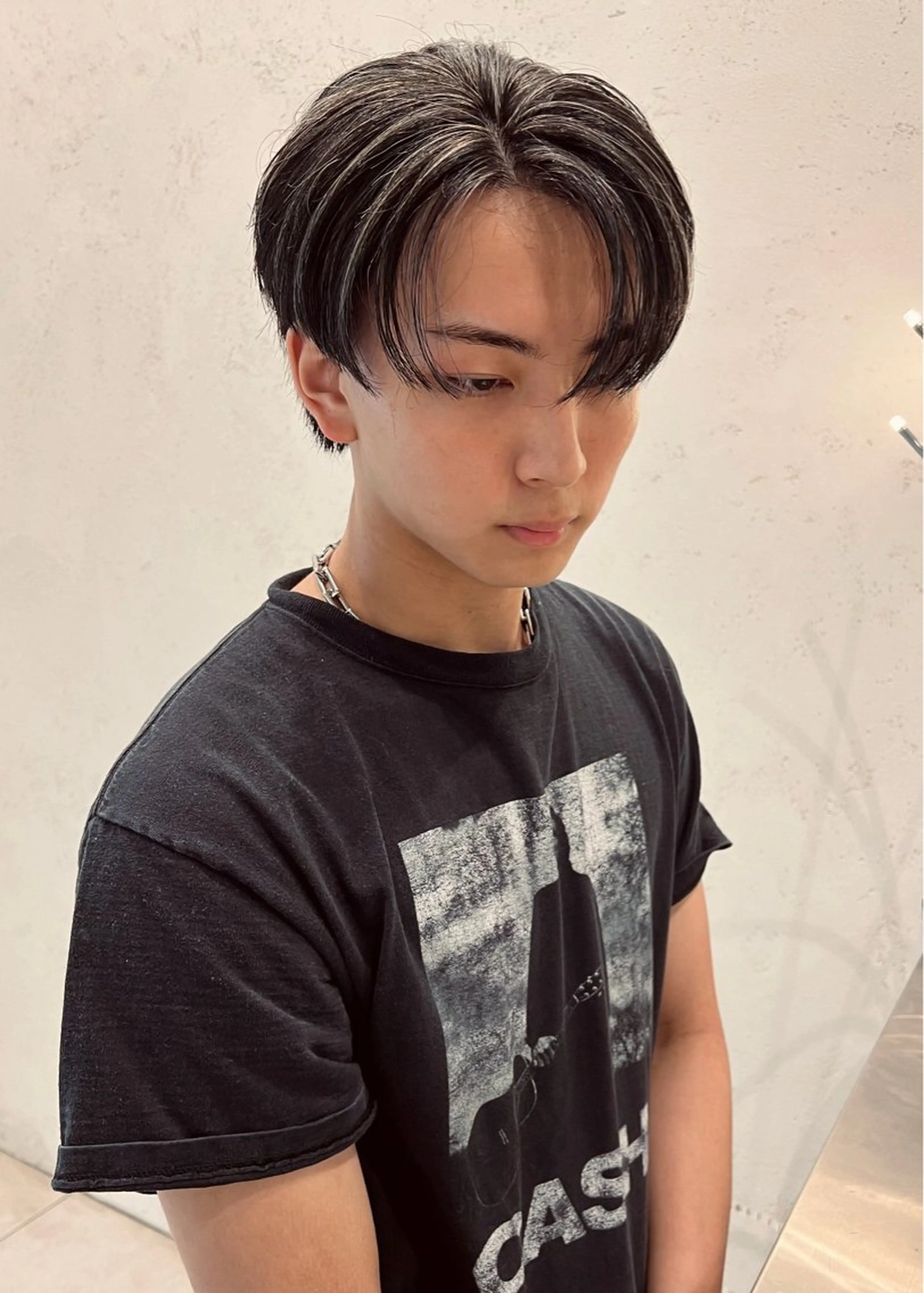 ショート カラー メンズ カット ヘアカラー トリートメント DEAN所属・KEIGO/パーマ ハイトーン/DEANのヘアスタイル