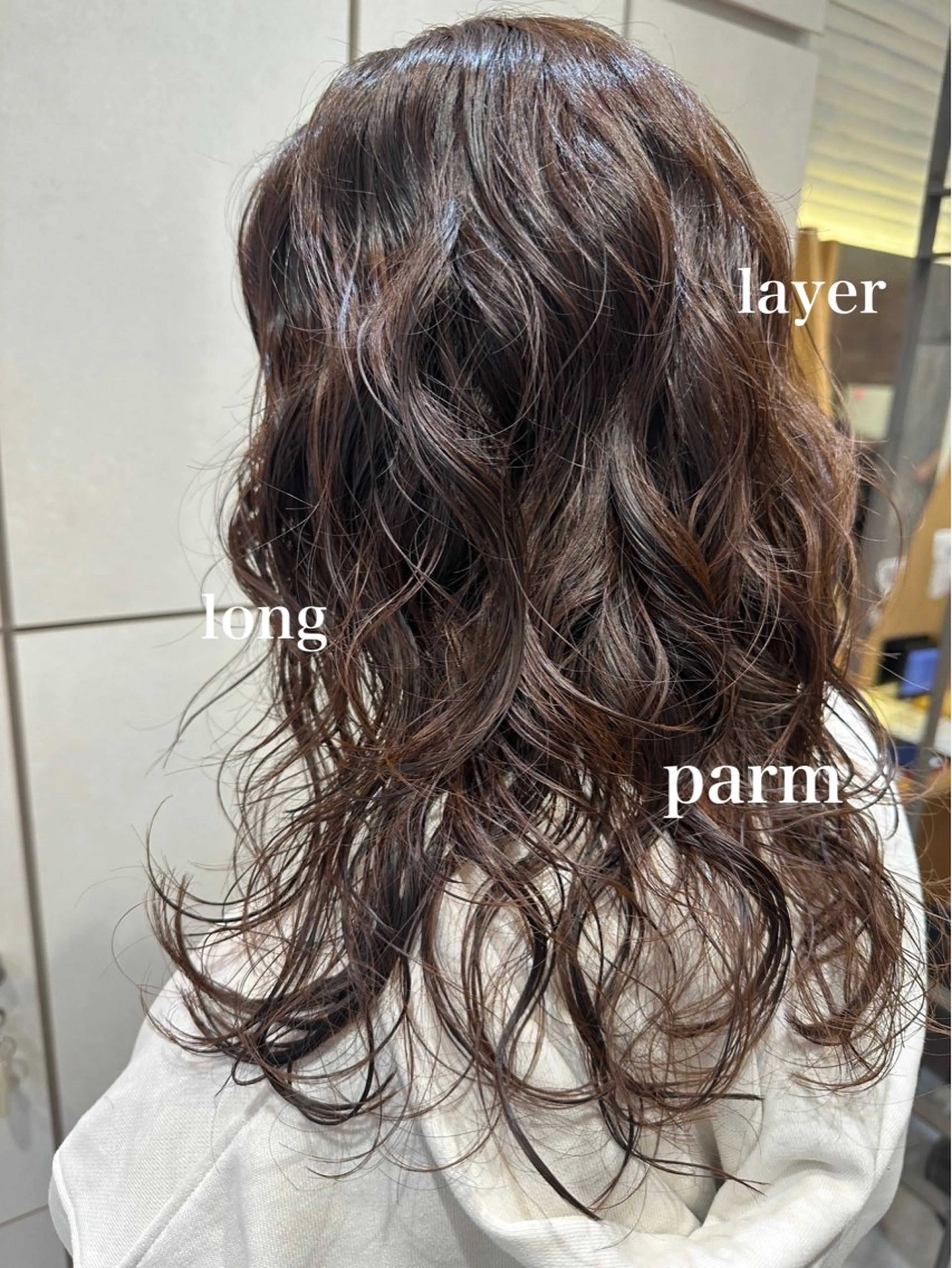 セミロング パーマ カット パーマ トリートメント 美髪矯正/渡辺 りんのヘアスタイル