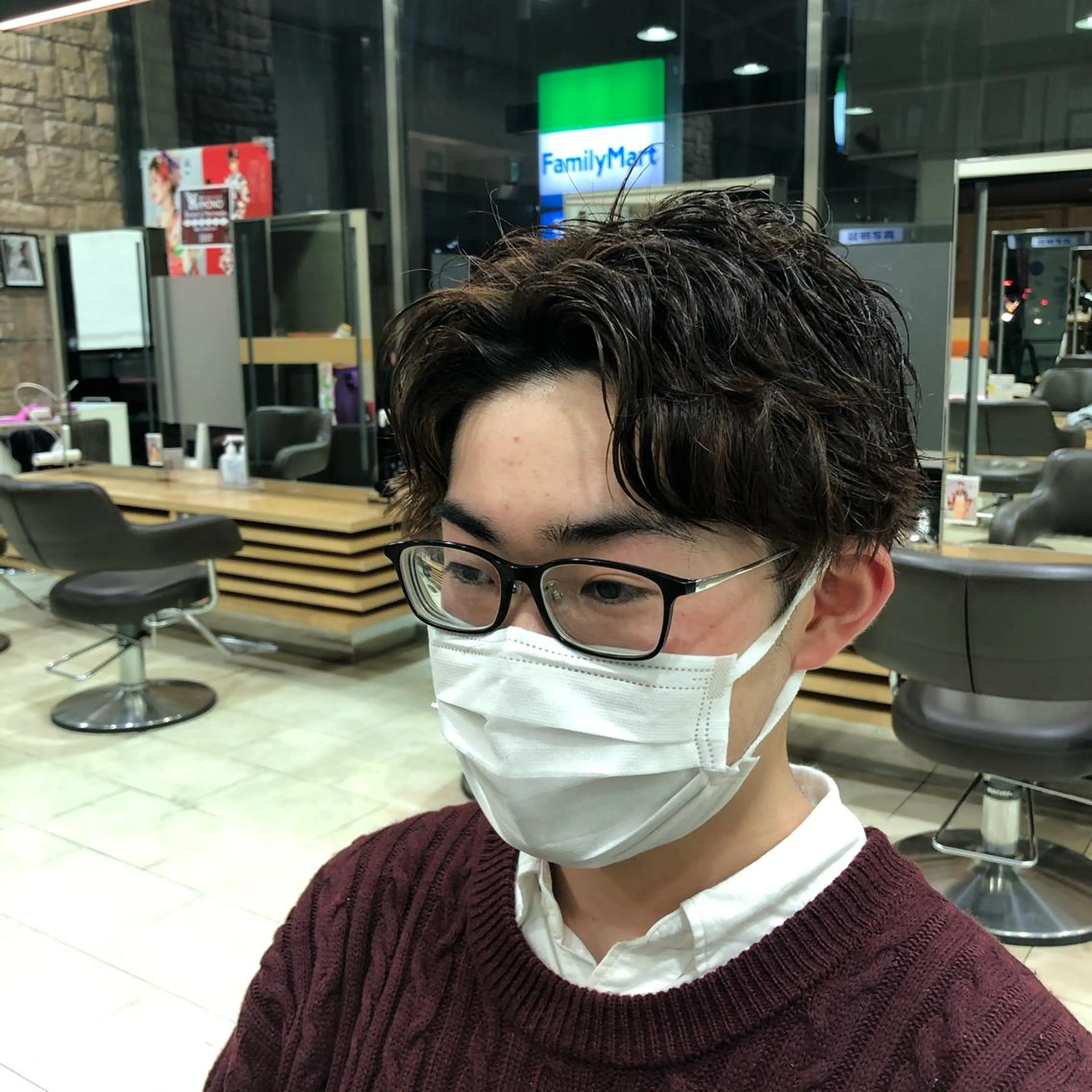 ショート パーマ メンズ メンズ特化 古賀陸斗のヘアスタイル