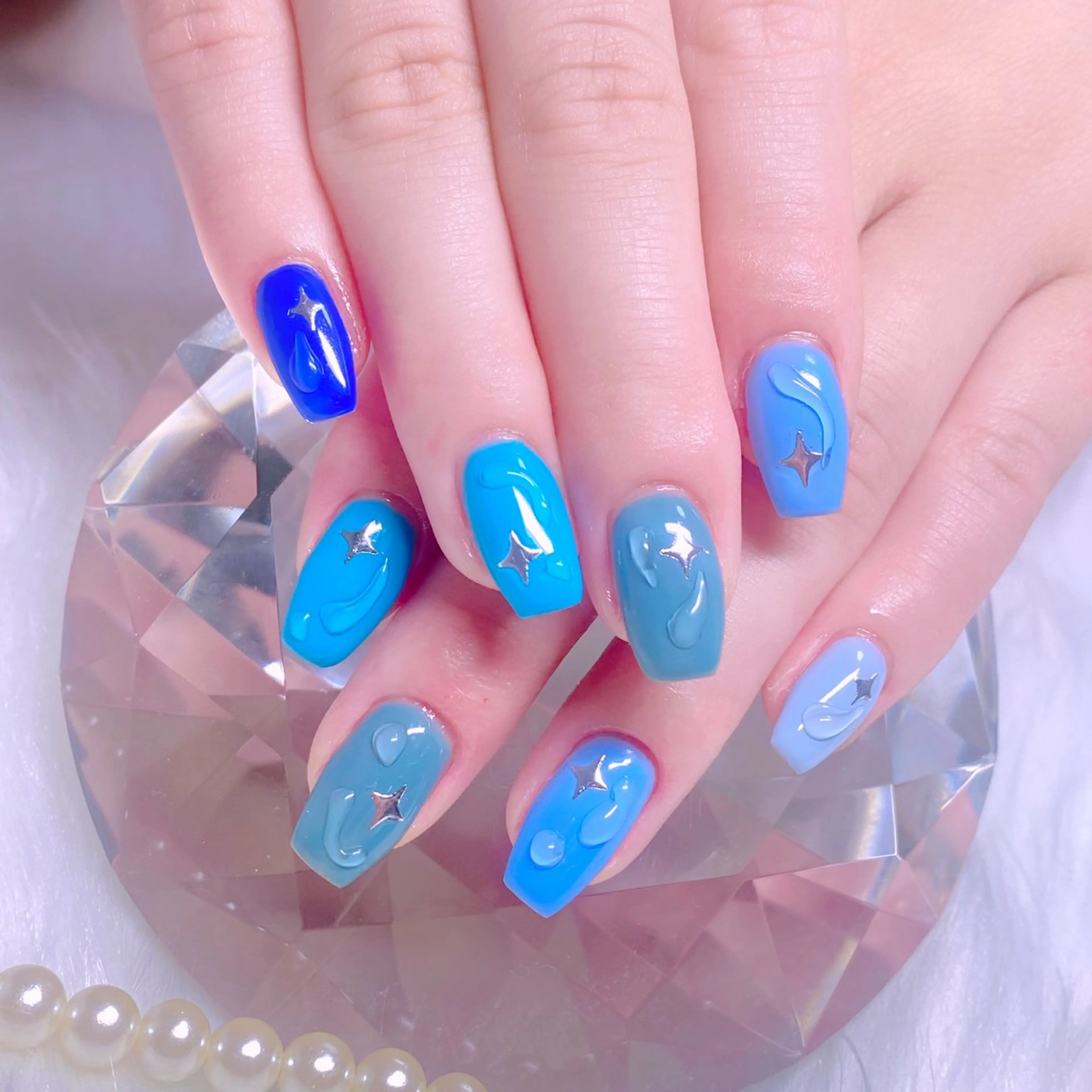 ネイル スクエアネイル Nail Yunaのネイルデザイン