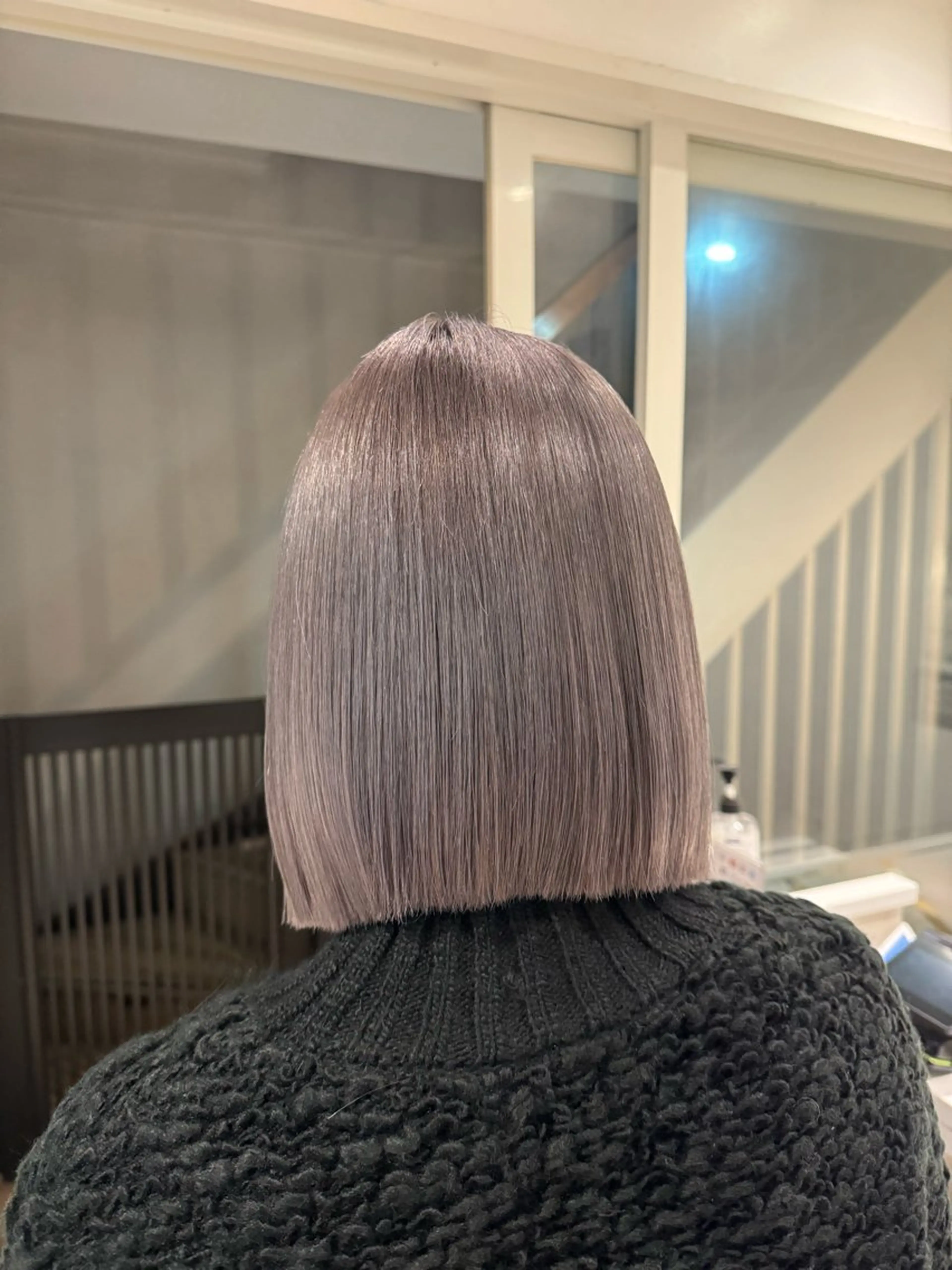 ミディアム カラー グレージュ ラベンダーカラー ラベンダーグレージュ ラベンダーグレー カット ヘアカラー トリートメント 🌈評価No.1🌈 艶髪カラー❌エクステのヘアスタイル