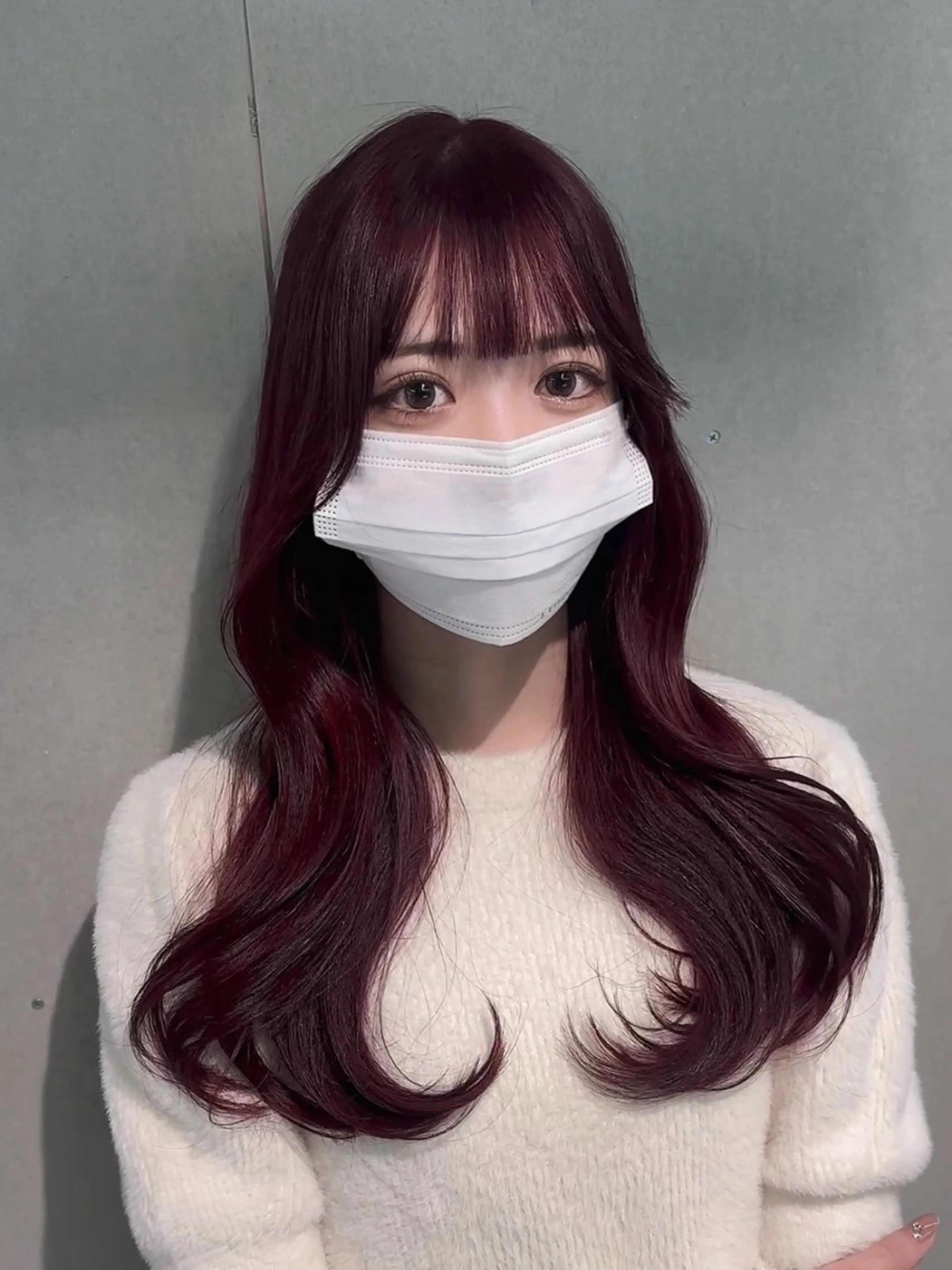 ロング カラー ラベンダーカラー ピンクカラー ピンクラベンダー 名古屋/中顔面短縮 ✨/小顔ハイレイヤーのヘアスタイル