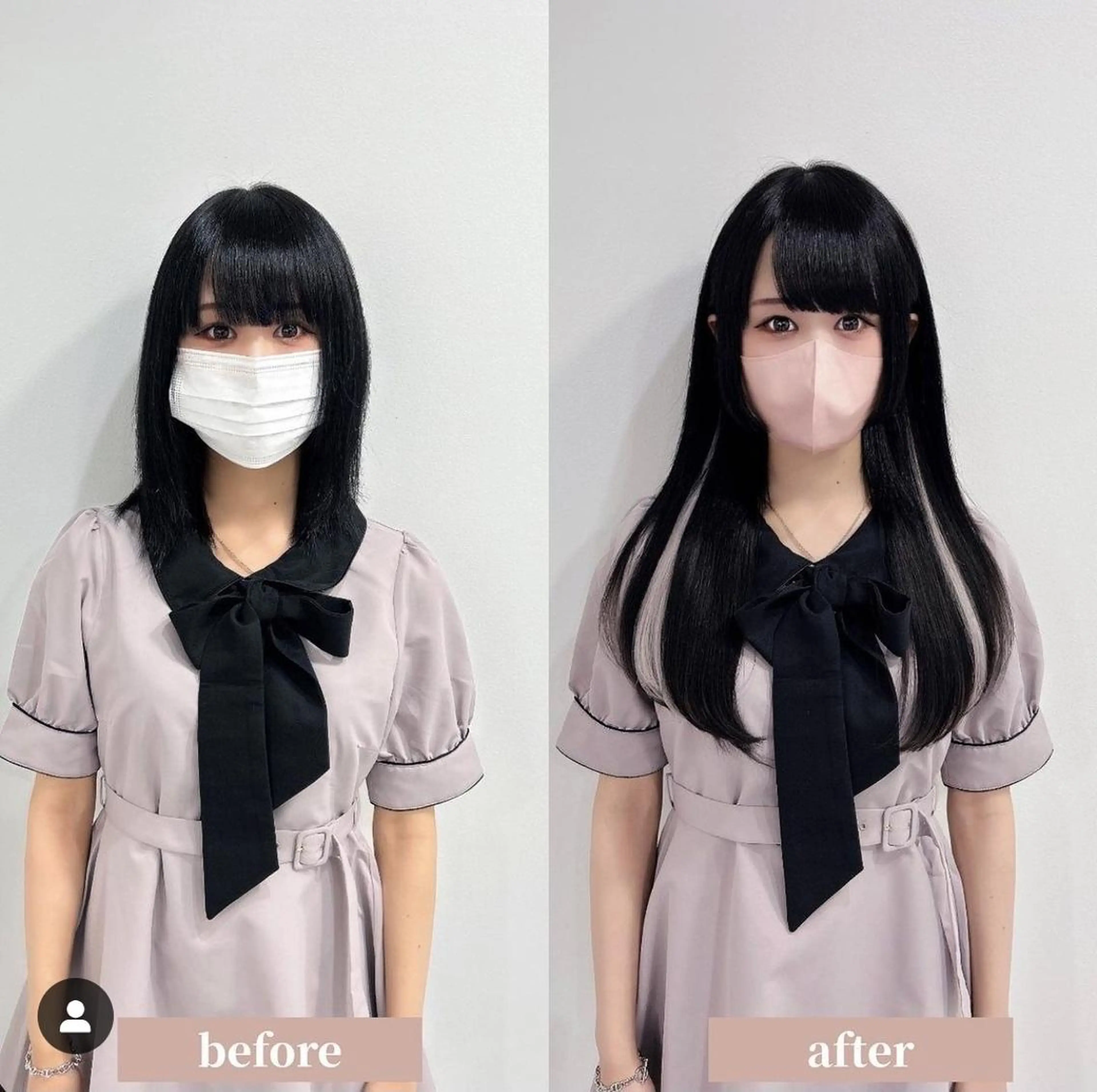 ロング カラーとエクステ 🌟エクステのヘアスタイル