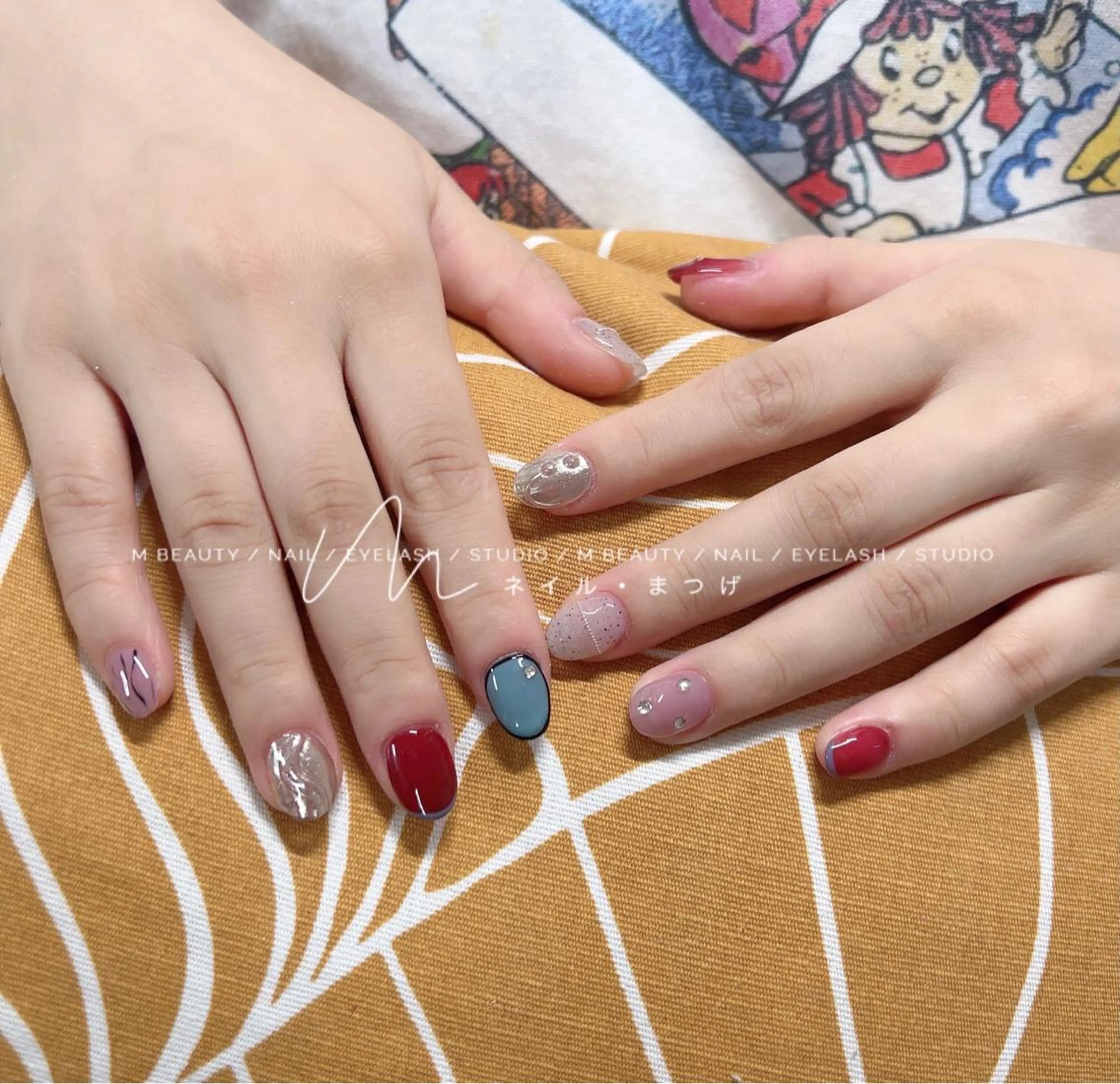 ネイル M🌷nail 長さだし専門店のネイルデザイン