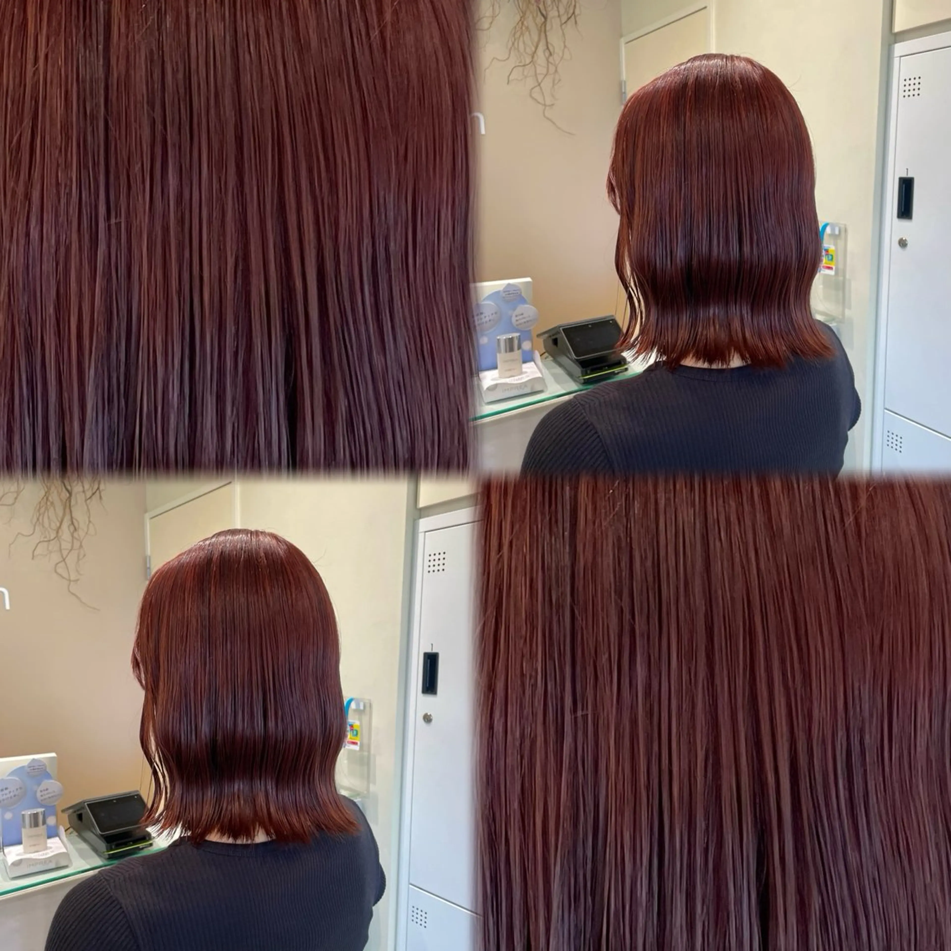 カラー ブリーチ ブリーチなしカラー ピンクカラー レッドカラー カット ヘアカラー トリートメント suzuna/暖色 カラー💞/スパのヘアスタイル