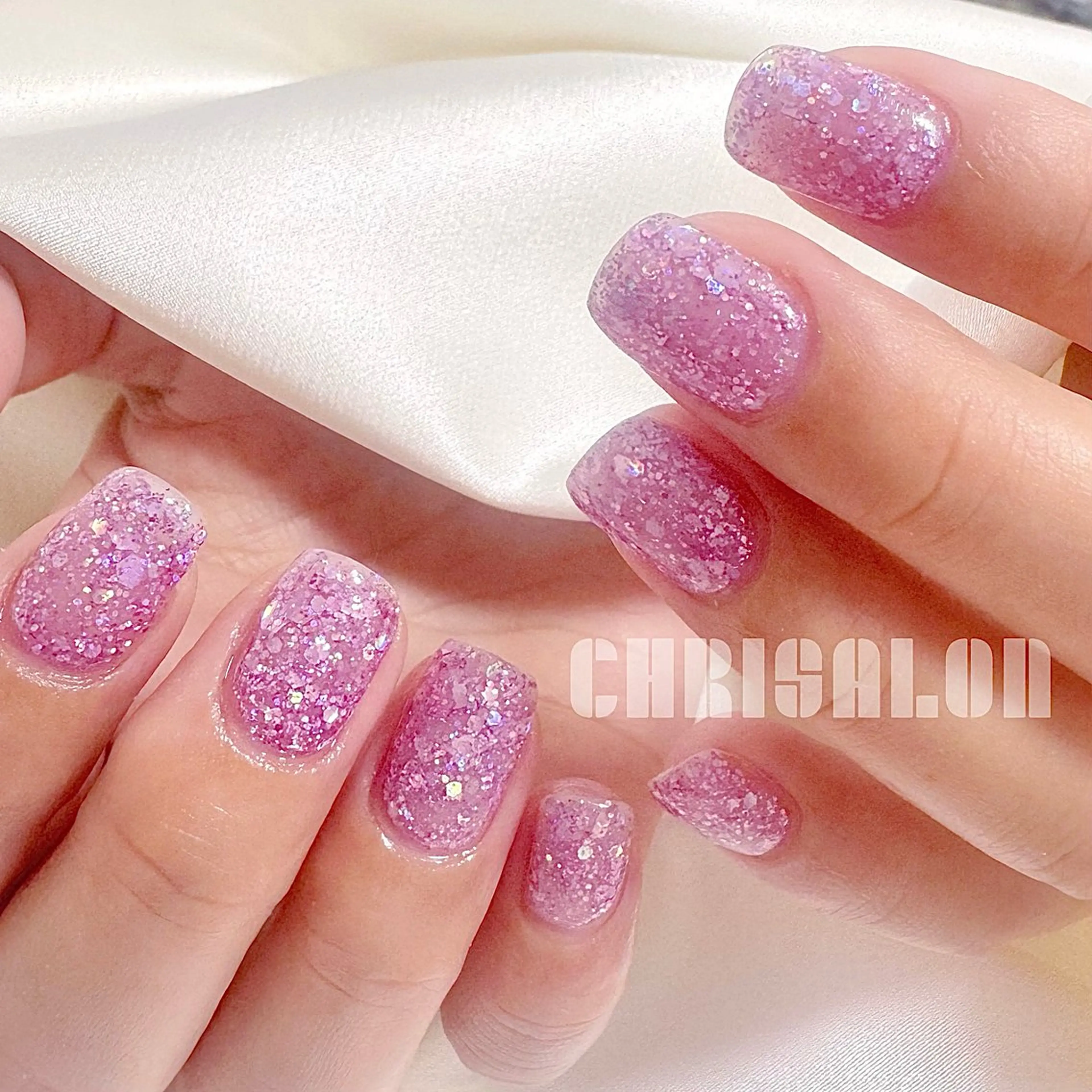 ネイル ホログラムネイル ハンドネイル ハンドケア U eのマツエク・マツパデザイン