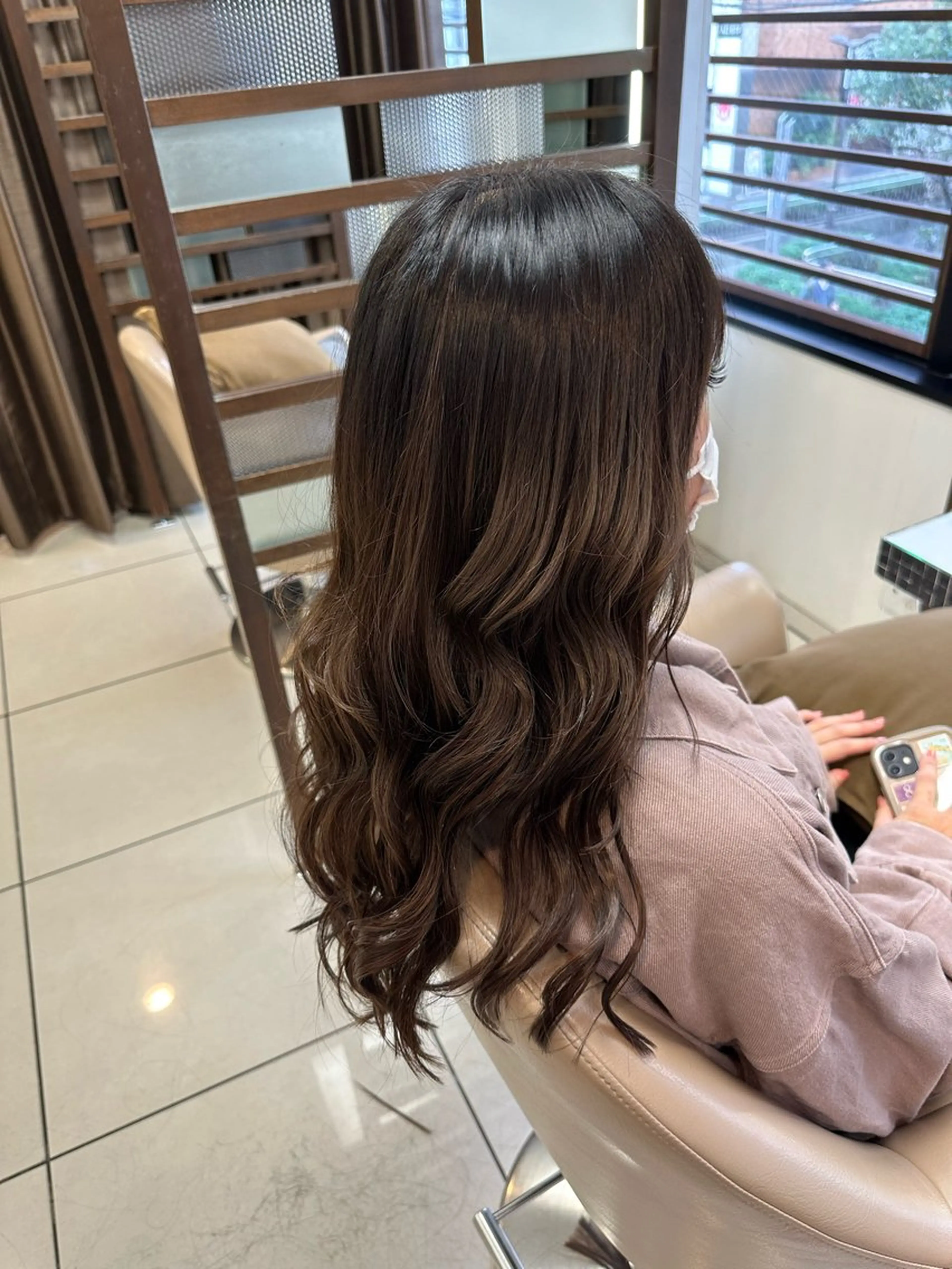 ロング カラー メンズ特化韓国ヘア シャドウパーマのヘアスタイル