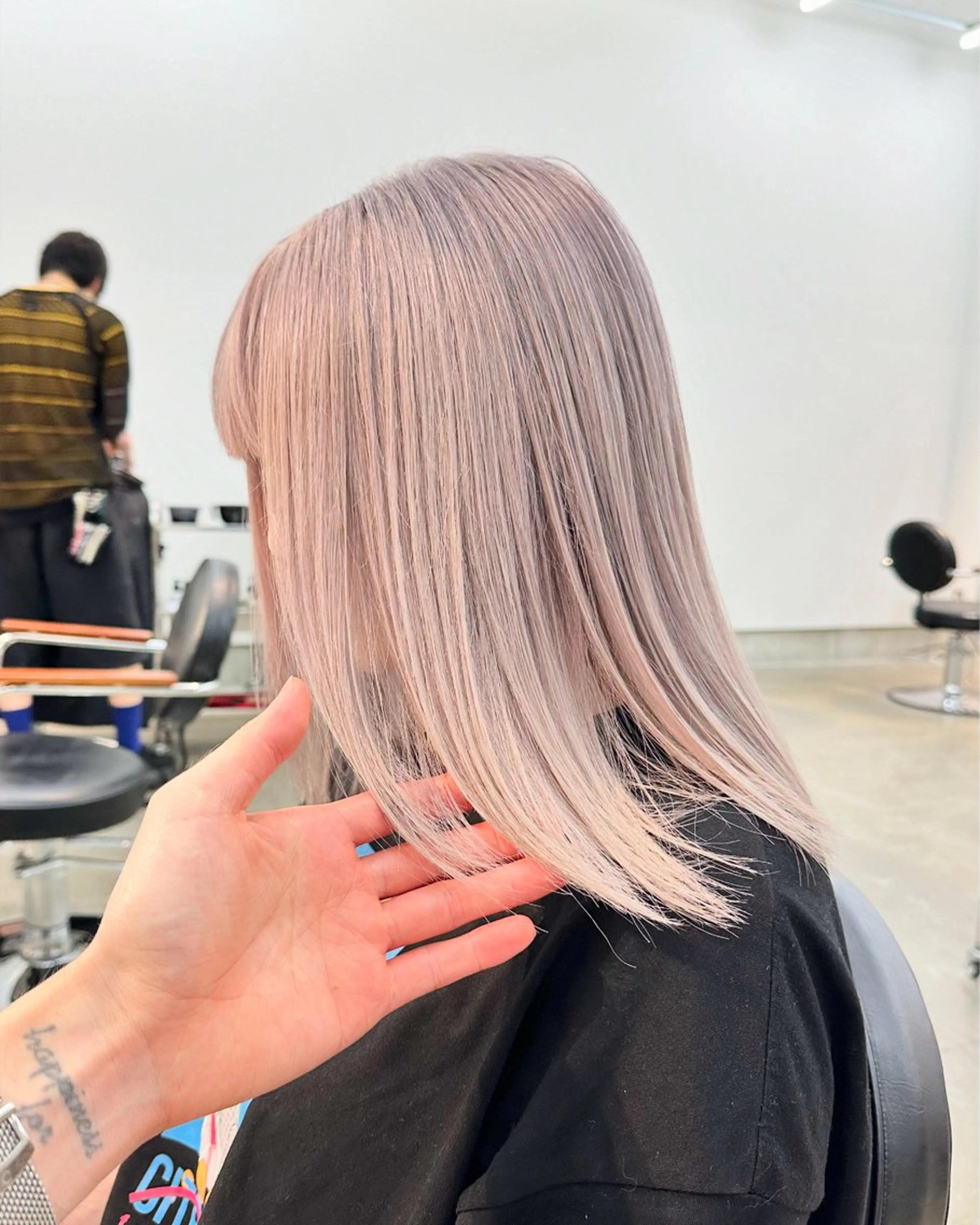 ミディアム ヘアカラー トリートメント 松井 佑太のヘアスタイル