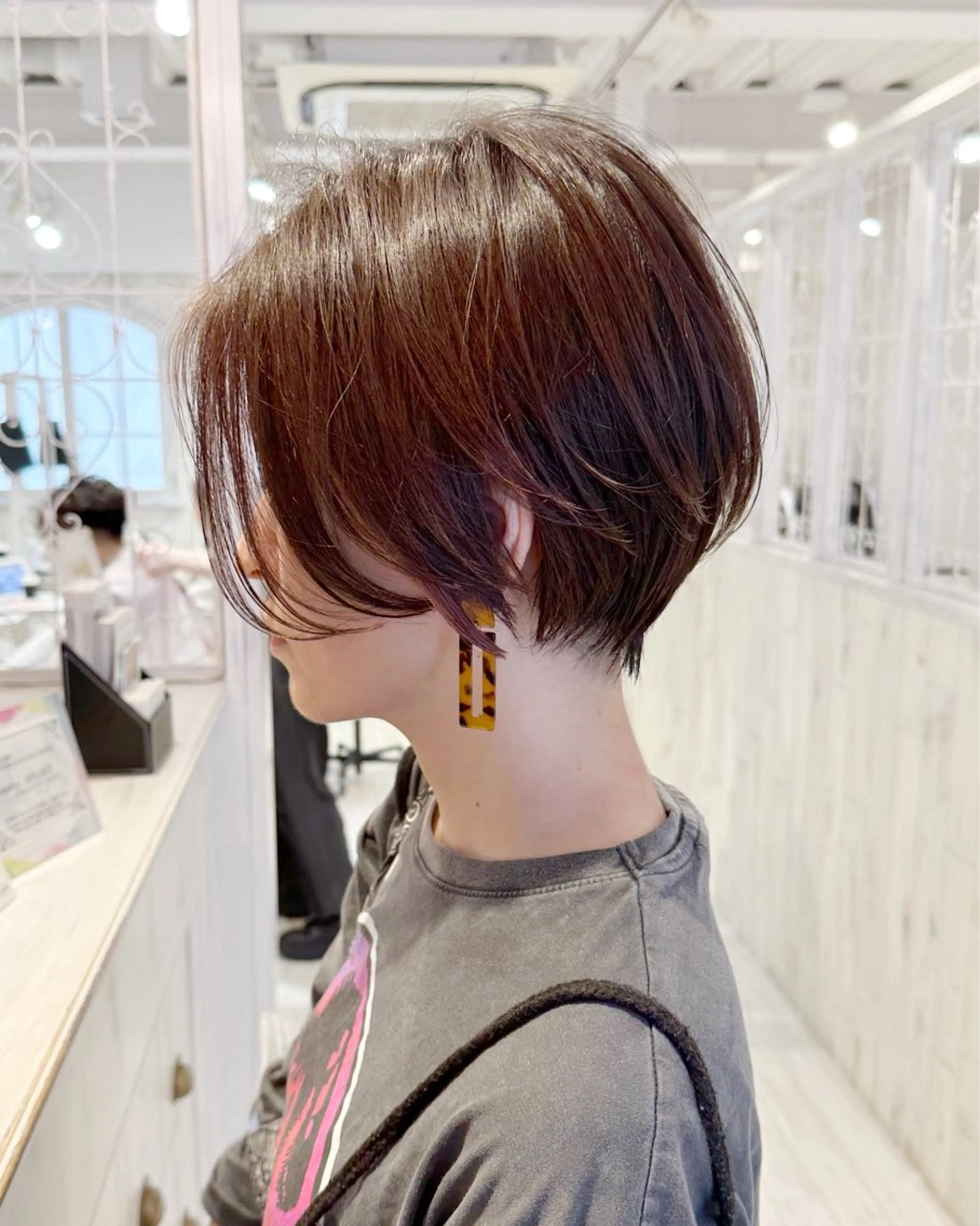 ショート カット トリートメント 縮毛矯正/ショート/ レイヤー/畑中正敏のヘアスタイル