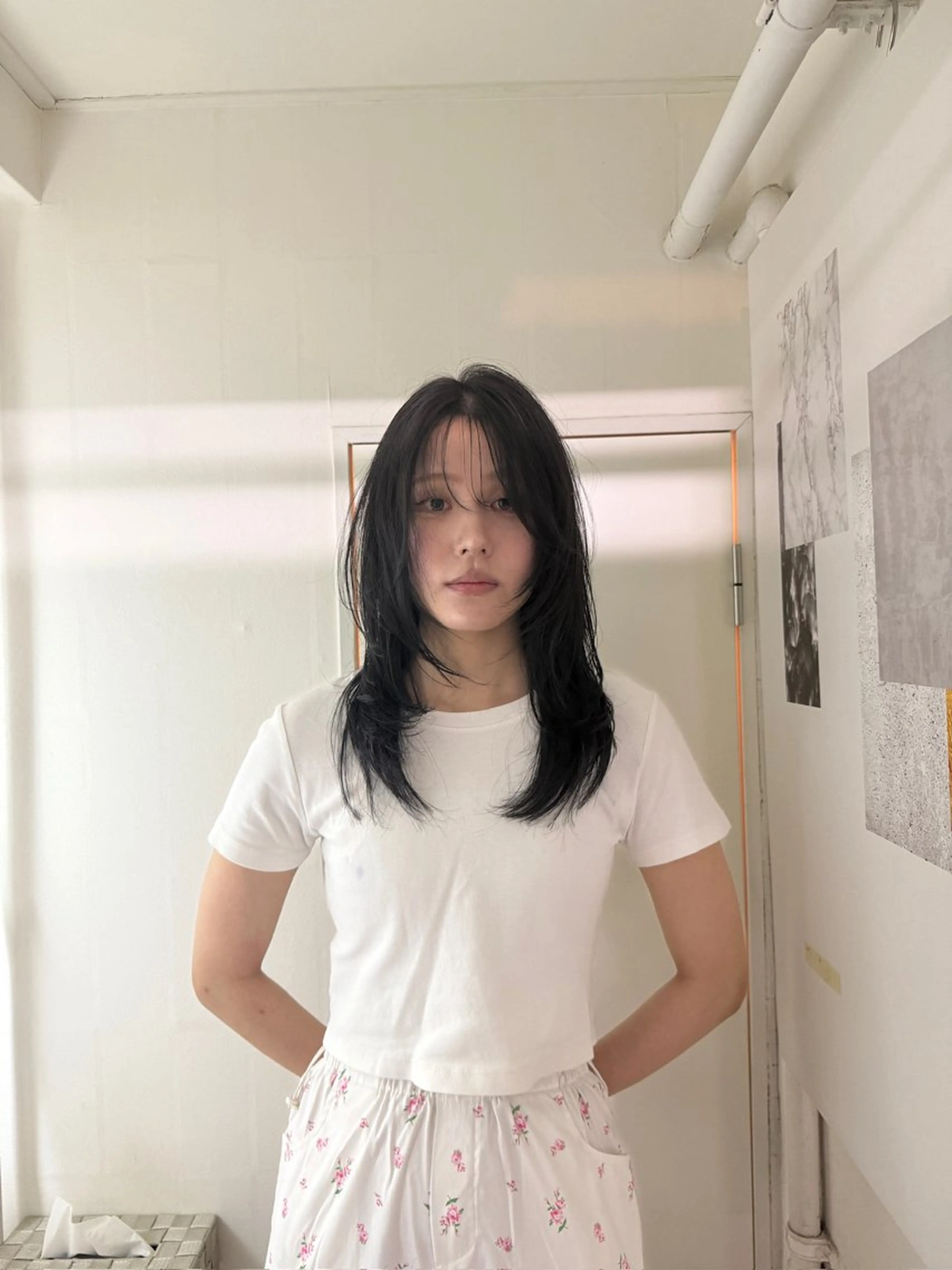 ロング カラー ヘアアレンジ opus 店長大和 レイヤー/赤み消しのヘアスタイル