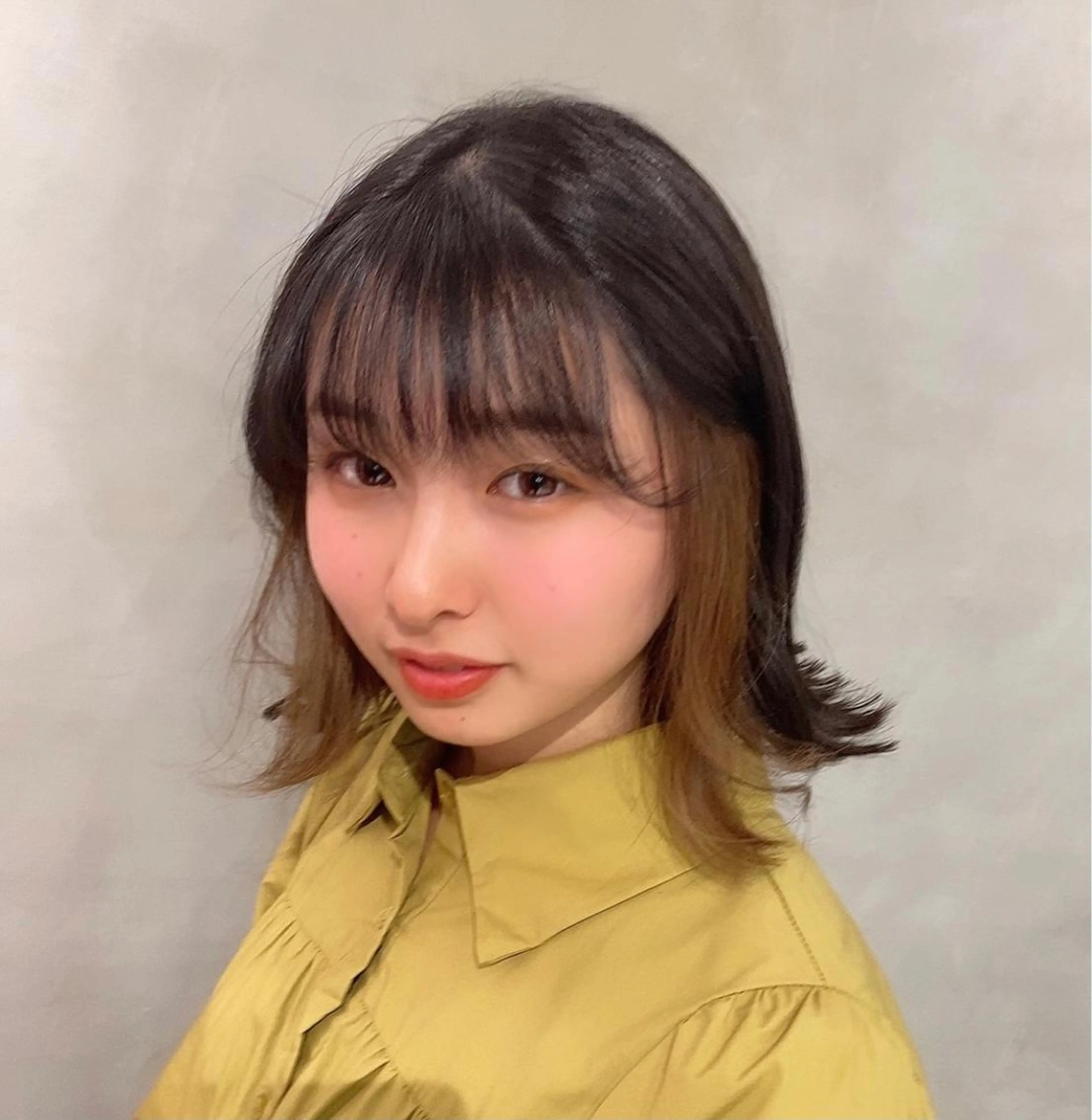 ミディアム カラー カット ヘアカラー トリートメント 【髪質改善】 梅田　聡のヘアスタイル