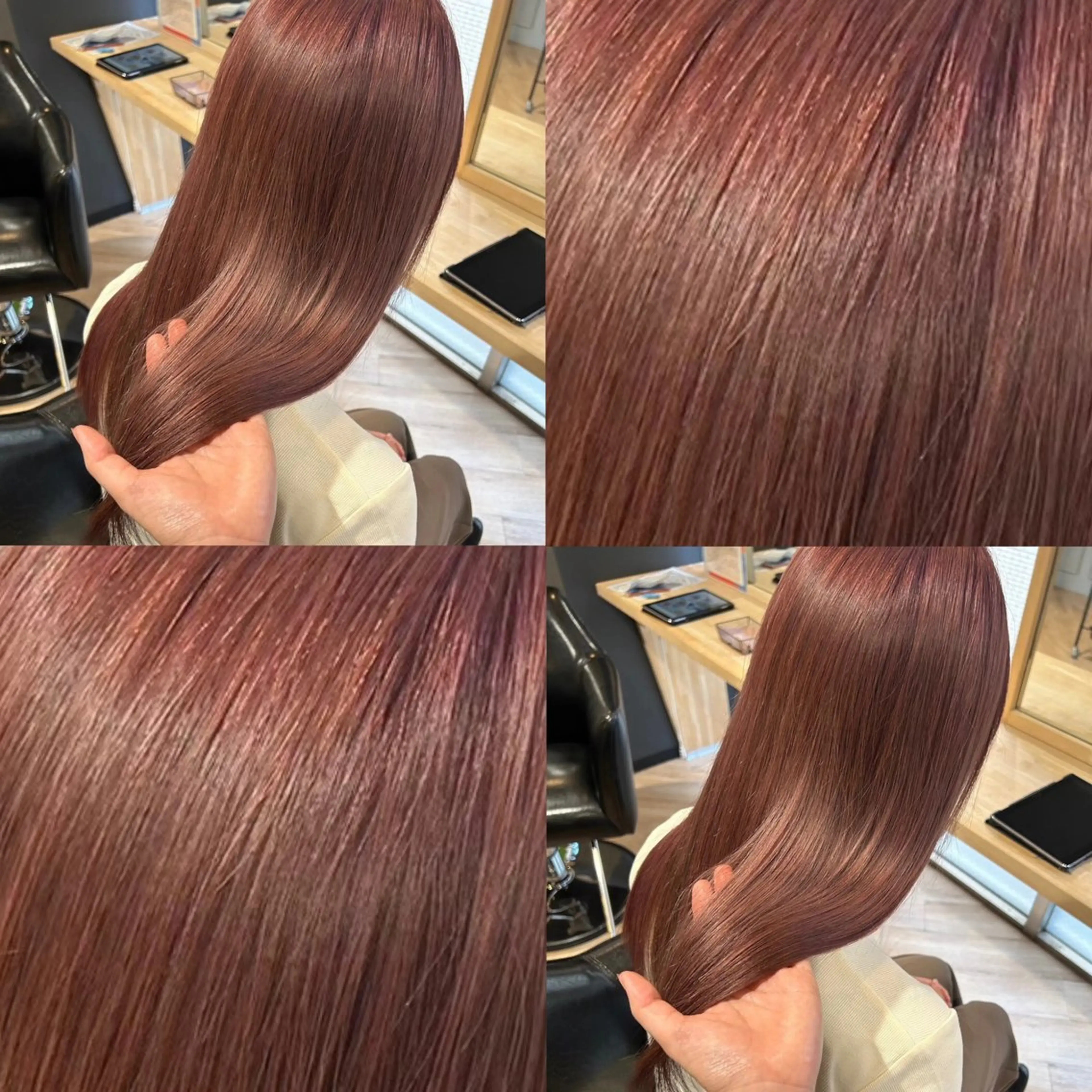 セミロング カット ヘアカラー ELLE&SALLY 石野のヘアスタイル