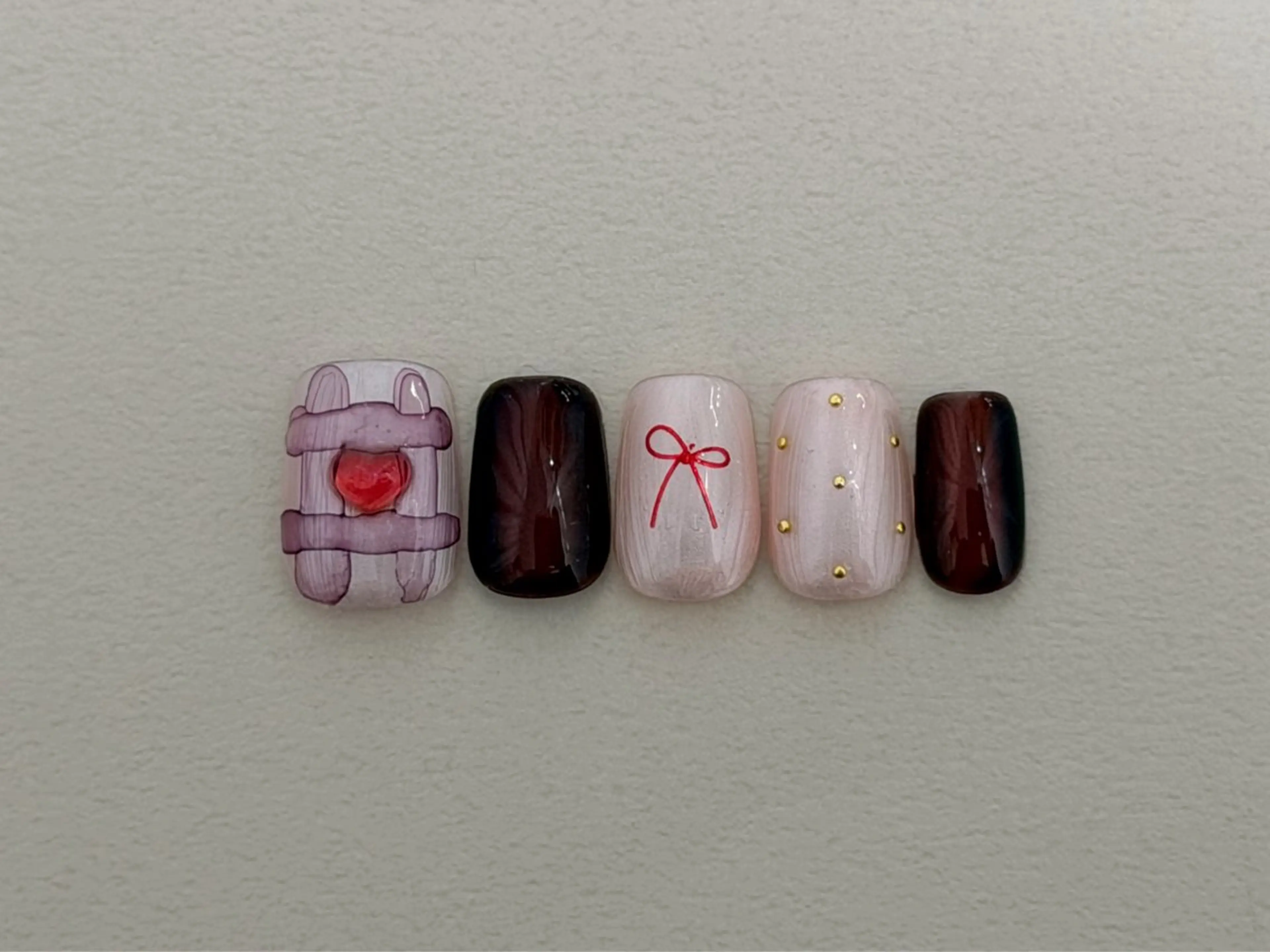 ネイル バレンタイン ハンドネイル Nail Katoのネイルデザイン