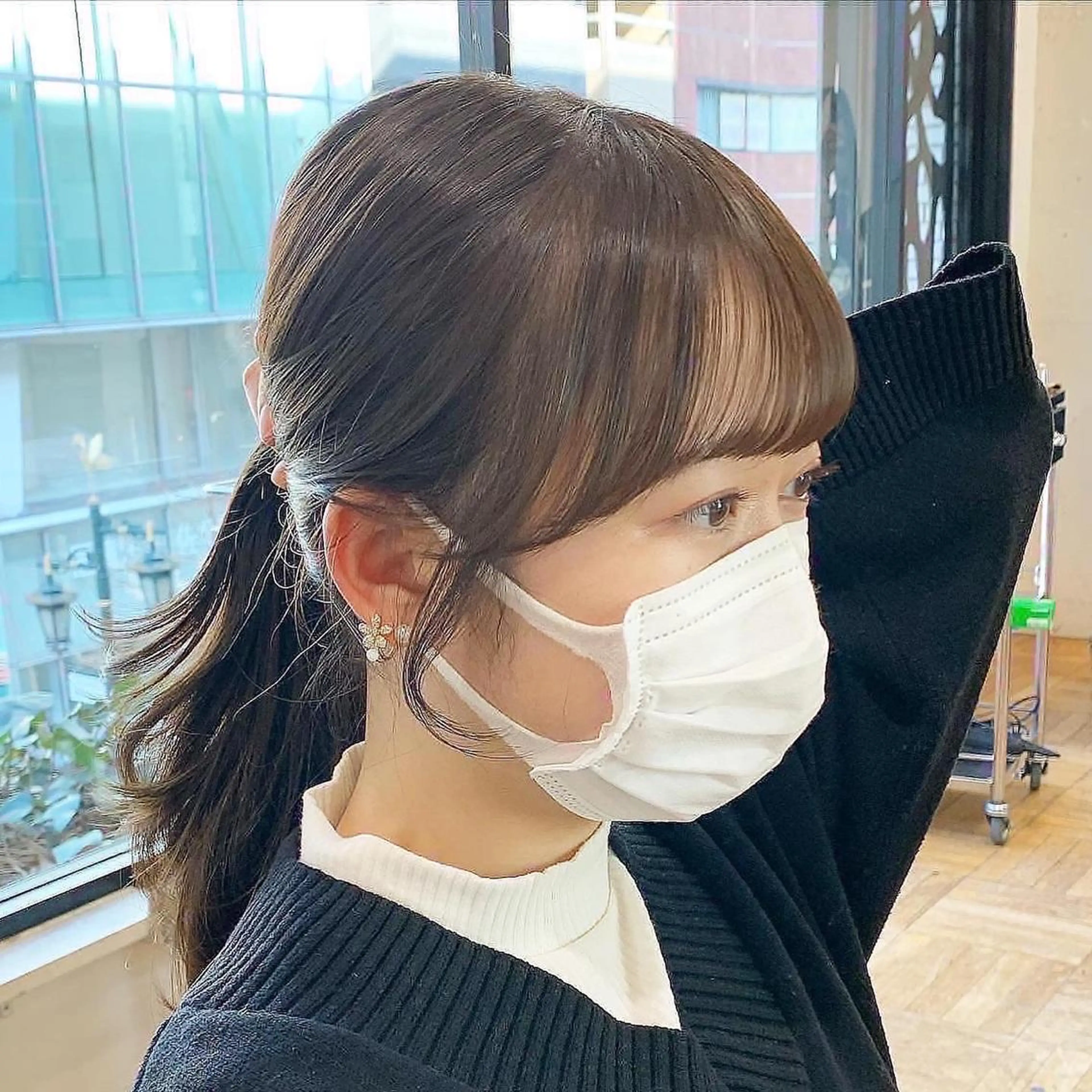 ミディアム カラー カット ヘアカラー トリートメント of hair所属・☀️朝５分で決まる ショート/廣瀬隆志のヘアスタイル