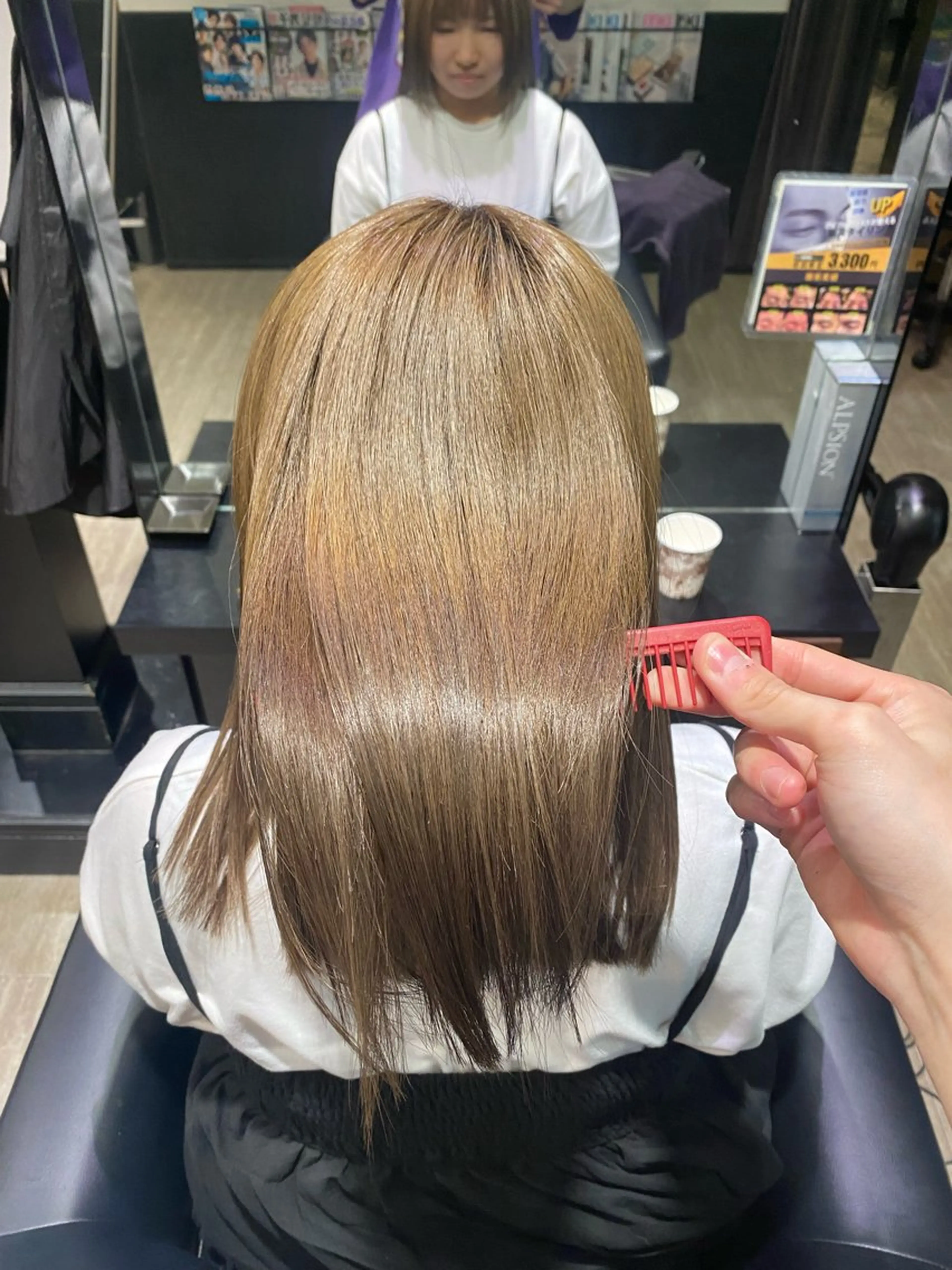 ロング 縮毛矯正 水野 聖哉のヘアスタイル