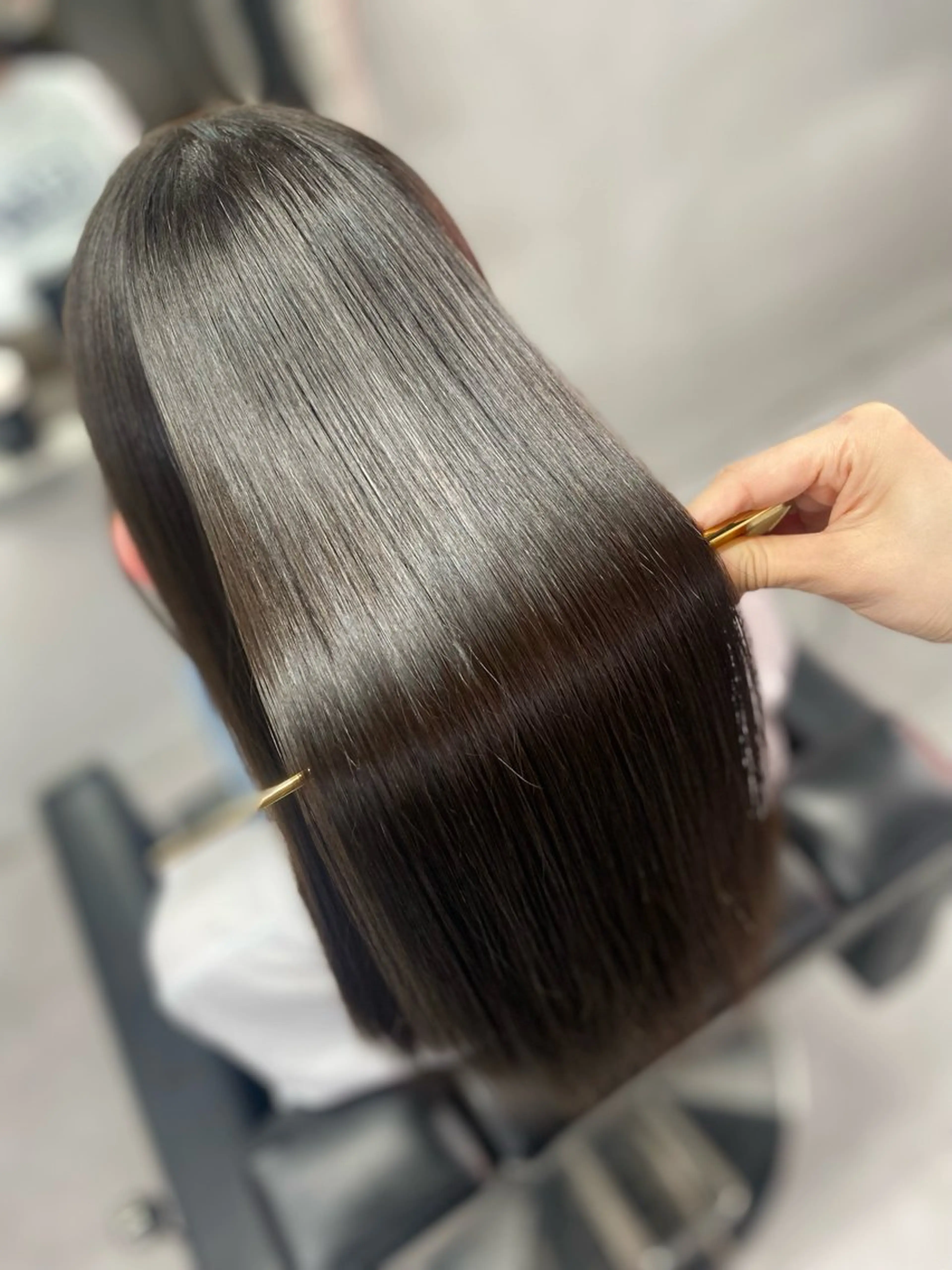 ロング カット 縮毛矯正 トリートメント 艶髪/縮毛矯正 🫧辻野海羽のヘアスタイル