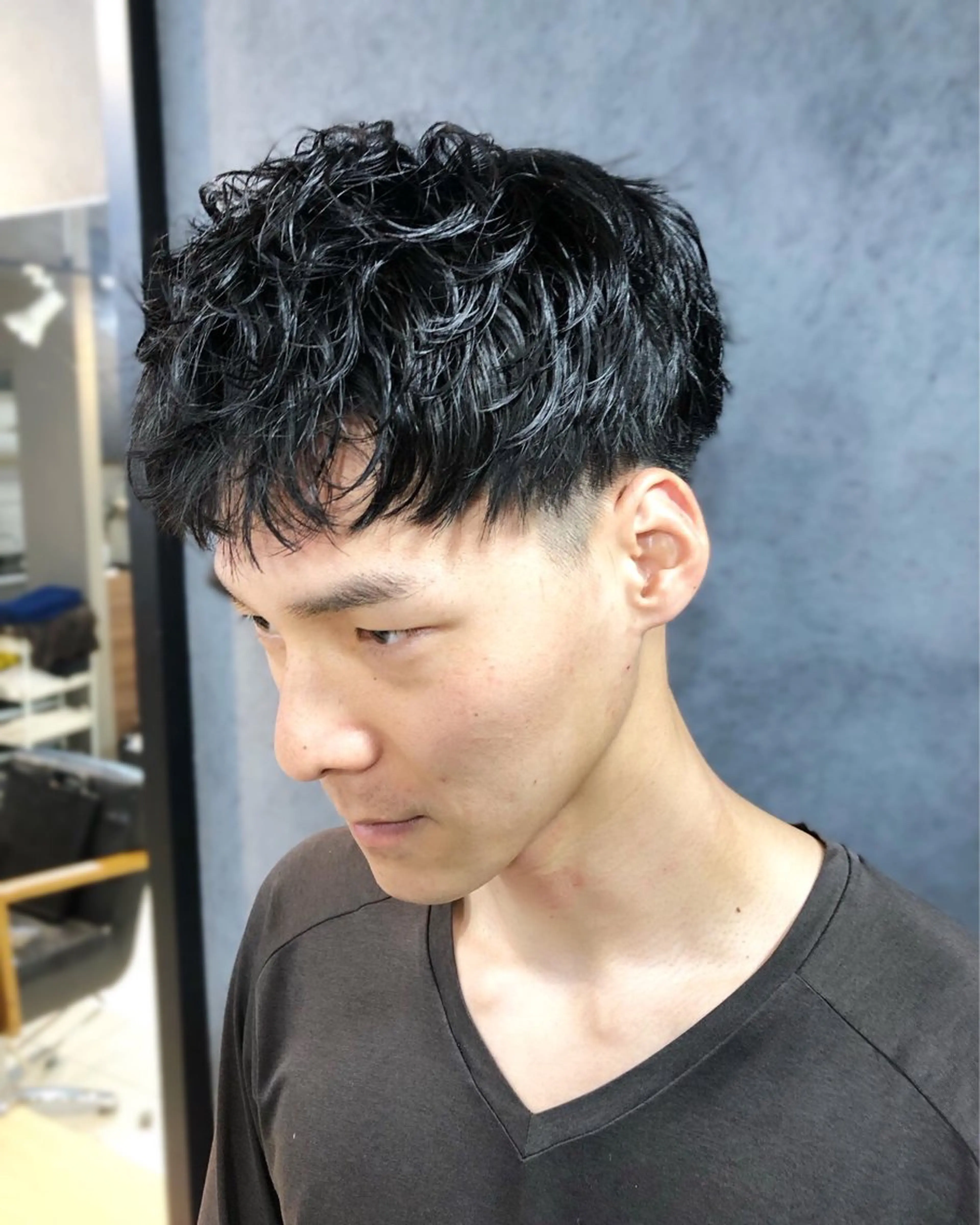パーマ ヘアアレンジ メンズ マッシュ メンズパーマ カット パーマ トリートメント ヘアセット ainico+所属・メンズ特化✂️栗原 侑也のヘアスタイル
