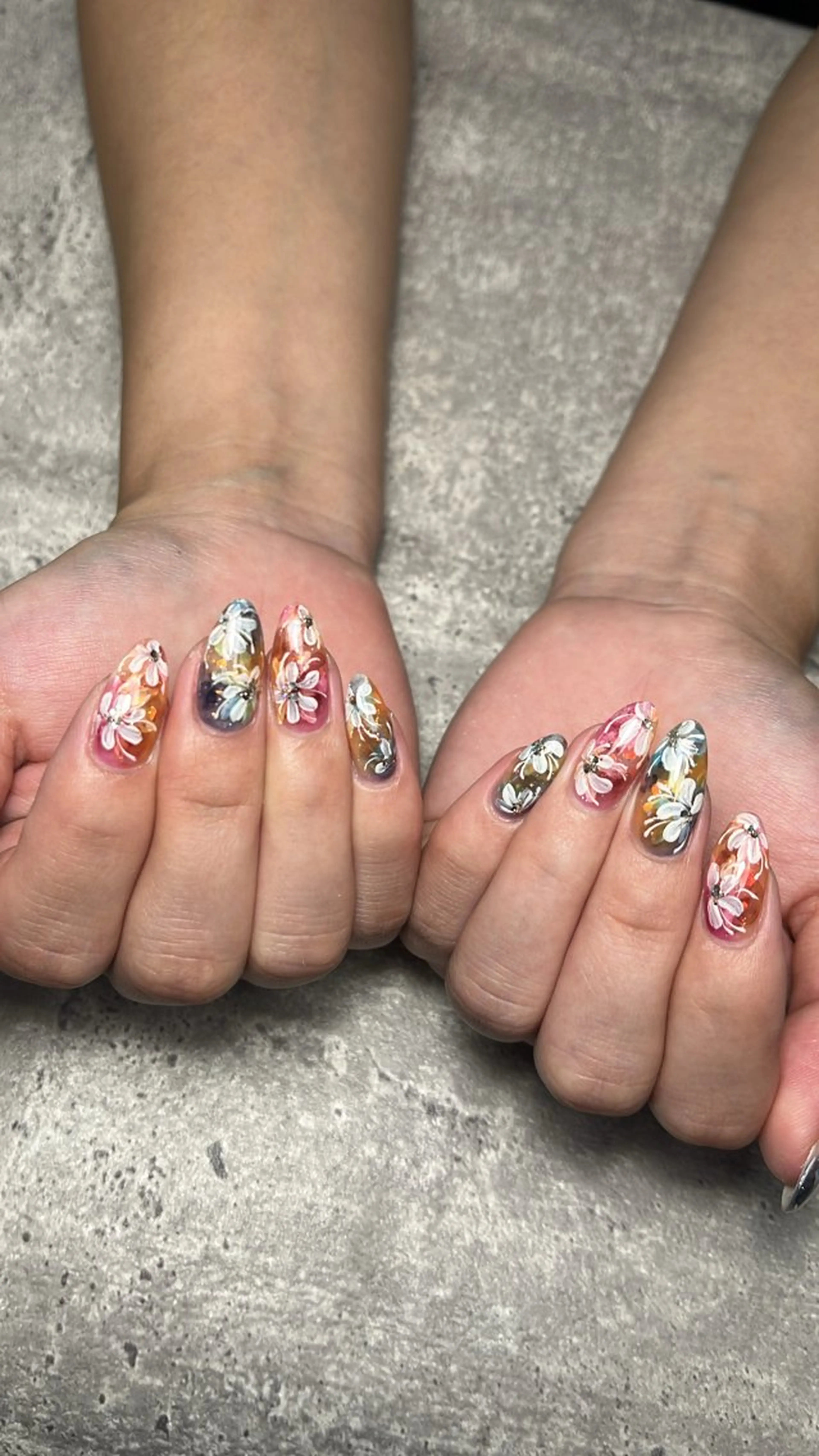 ネイル アートネイル フラワーネイル 持ち込み _______ SAKI NAIL.のネイルデザイン