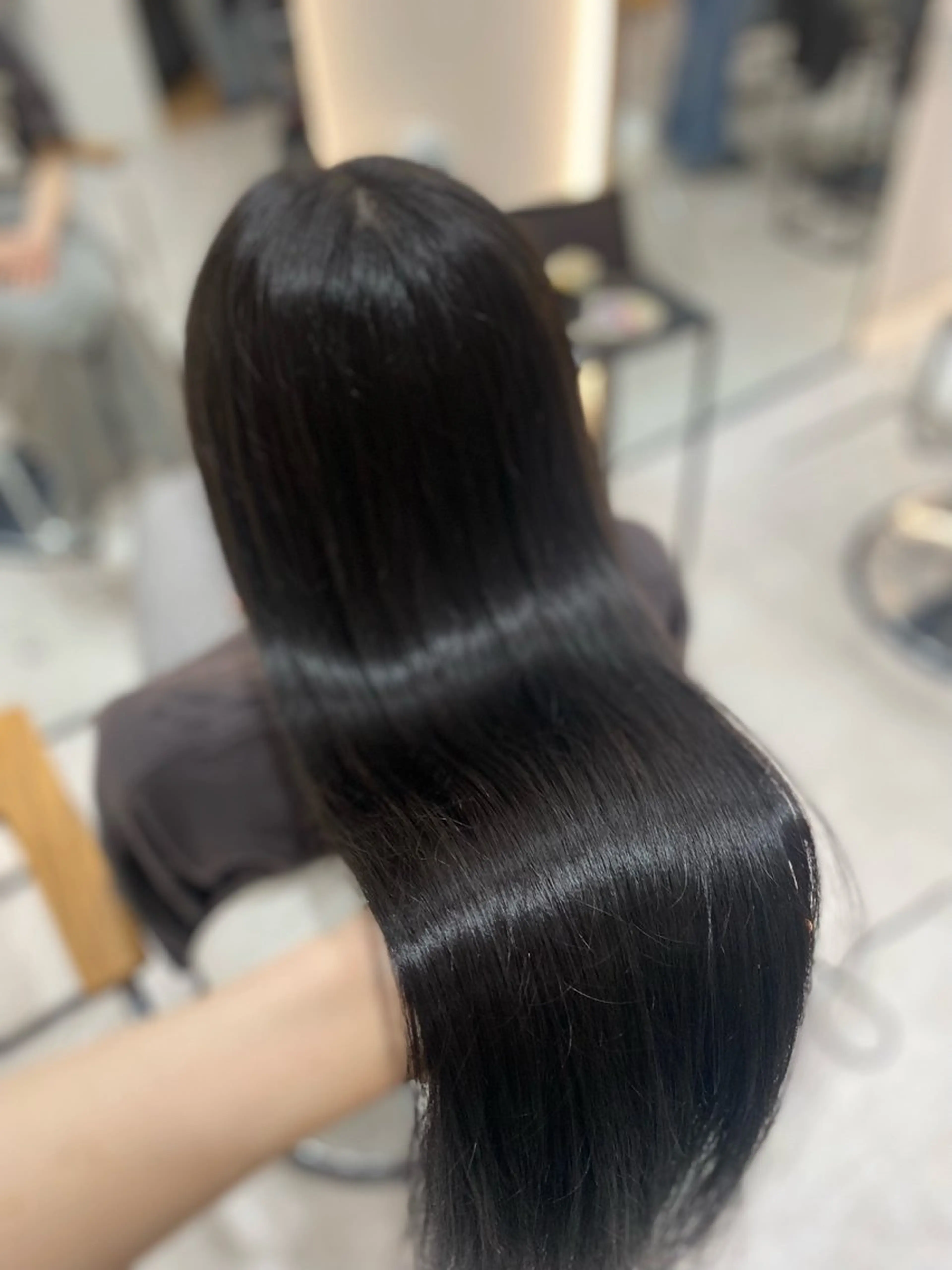 ロング カラー 透明感カラー グレージュ トリートメント カット ヘアカラー トリートメント 艶髪・透明感カラー・ 韓国ヘア・Yuriのヘアスタイル