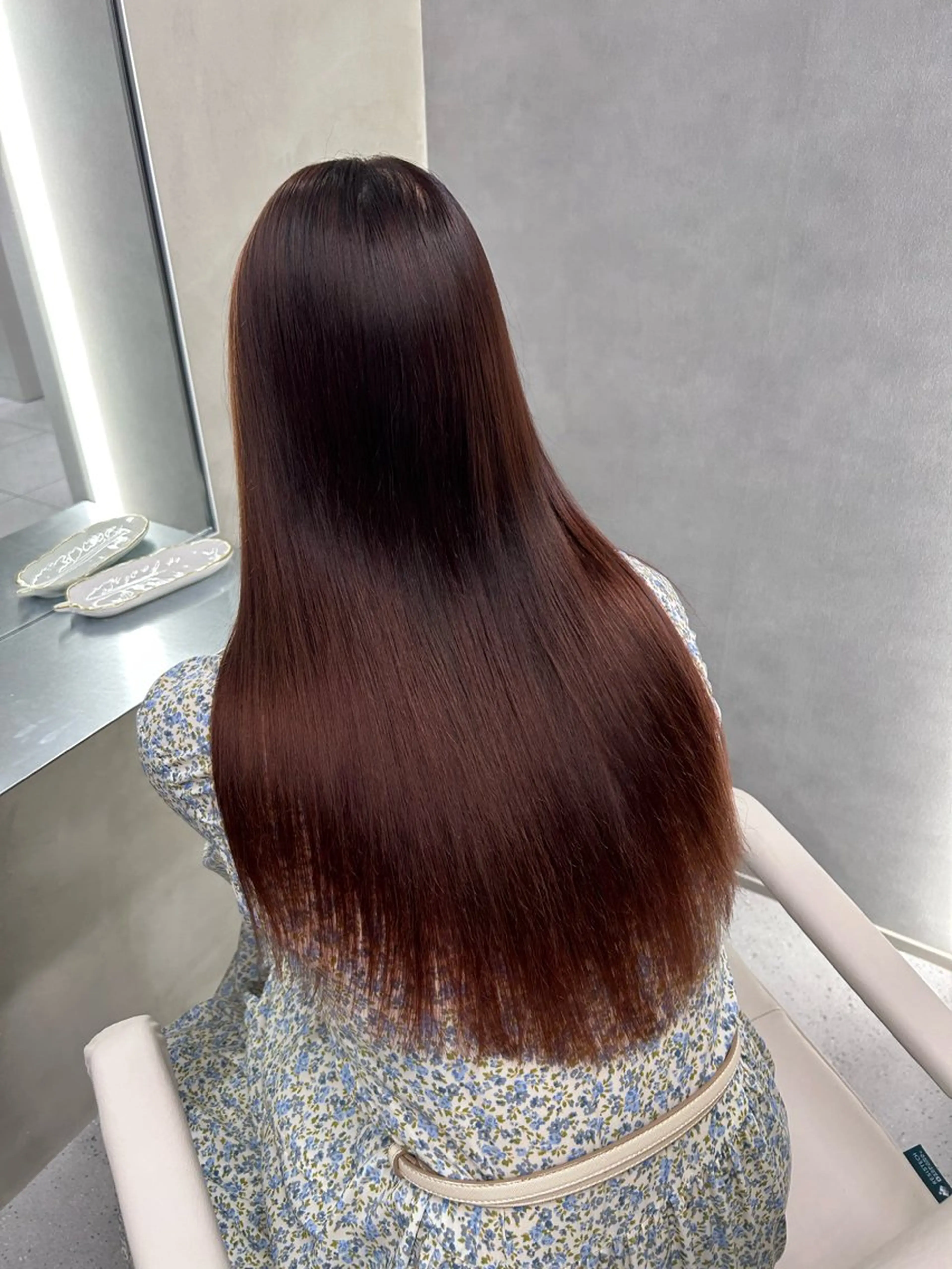 ロング カット ヘアカラー 縮毛矯正 木本晴香/髪質改善 /艶カラー透明感のヘアスタイル