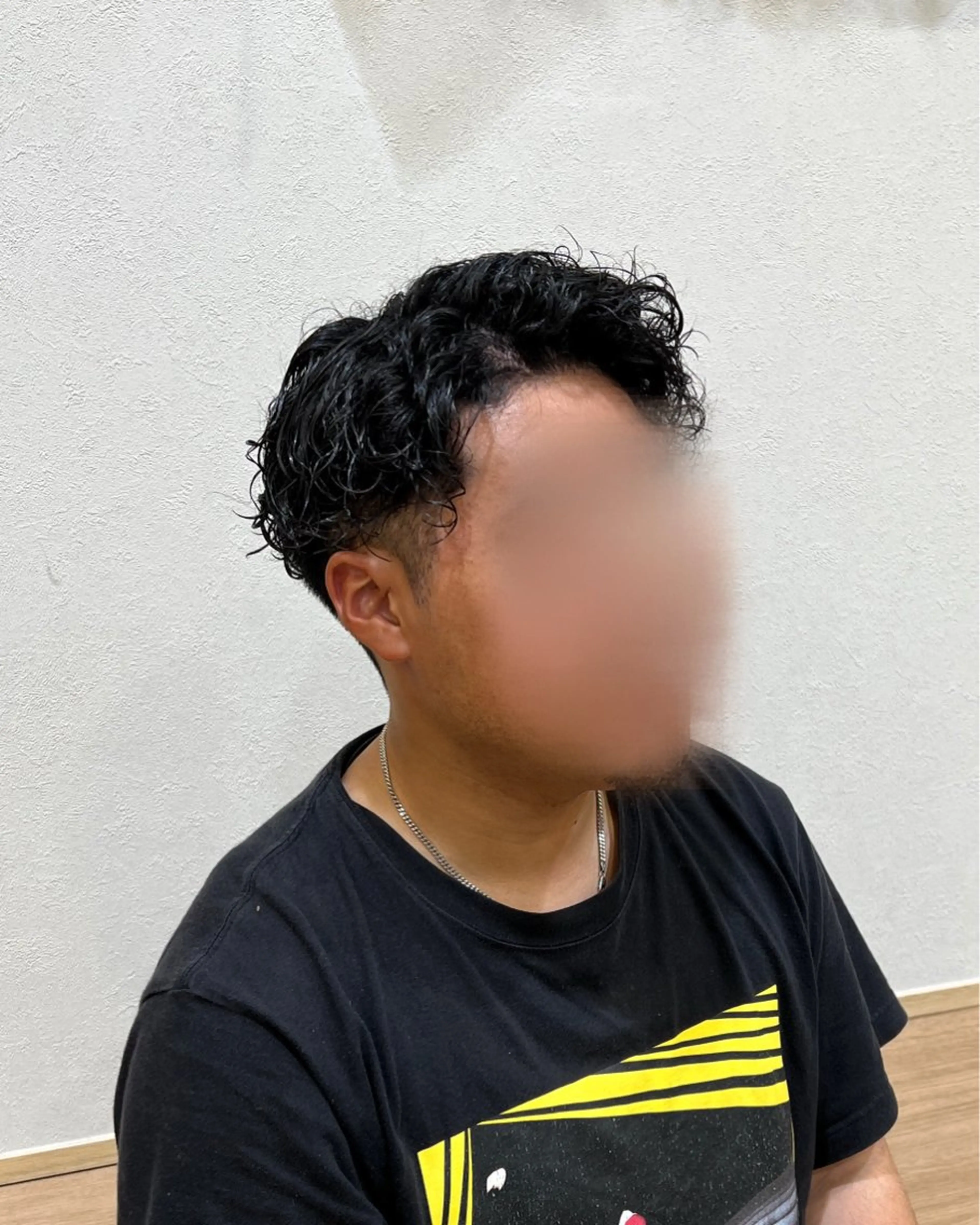 パーマ メンズ メンズパーマ 刈り上げ カット パーマ トリートメント 山口 玖瑠美のヘアスタイル