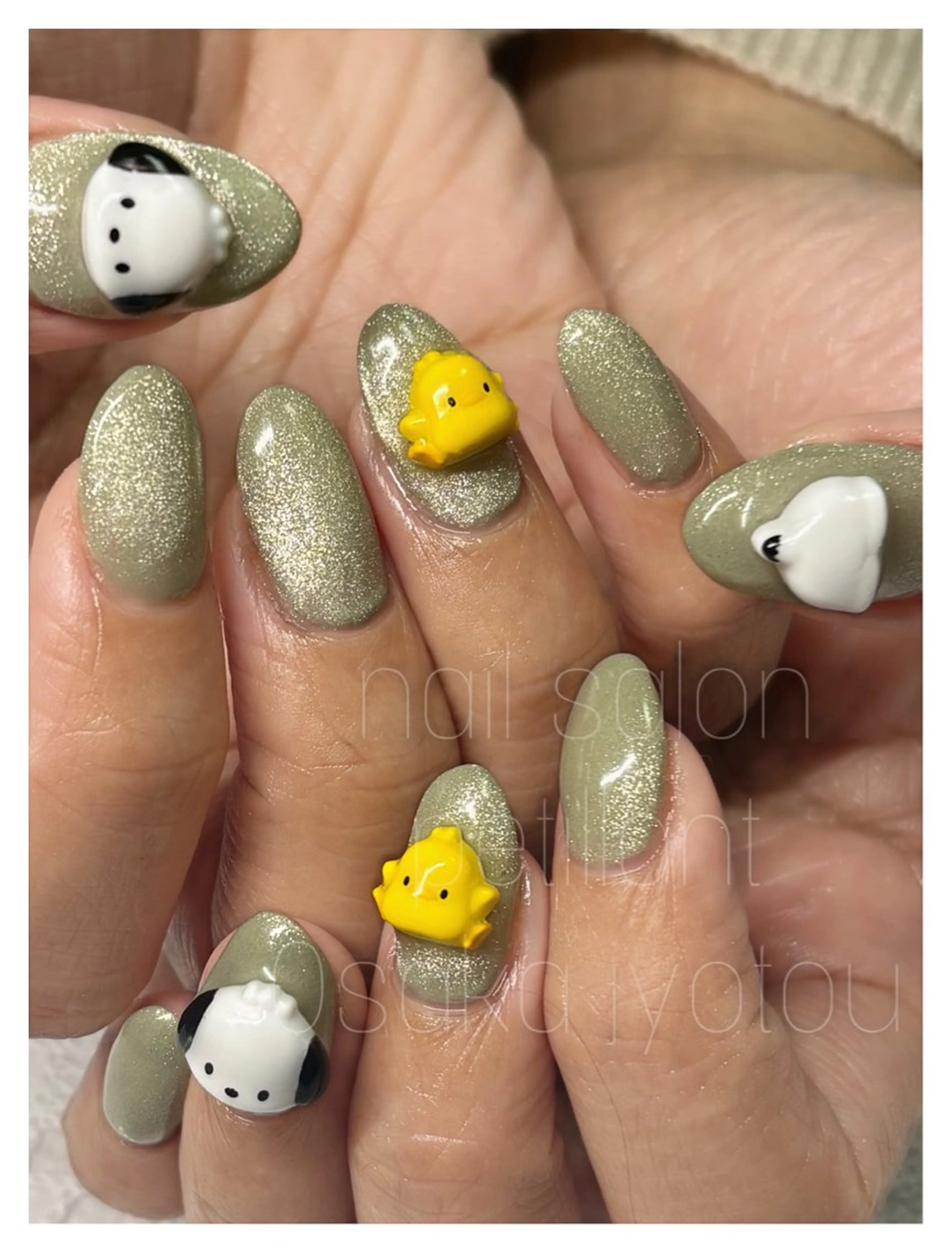 ネイル マグネットネイル 持ち込み nail salon petillantのネイルデザイン