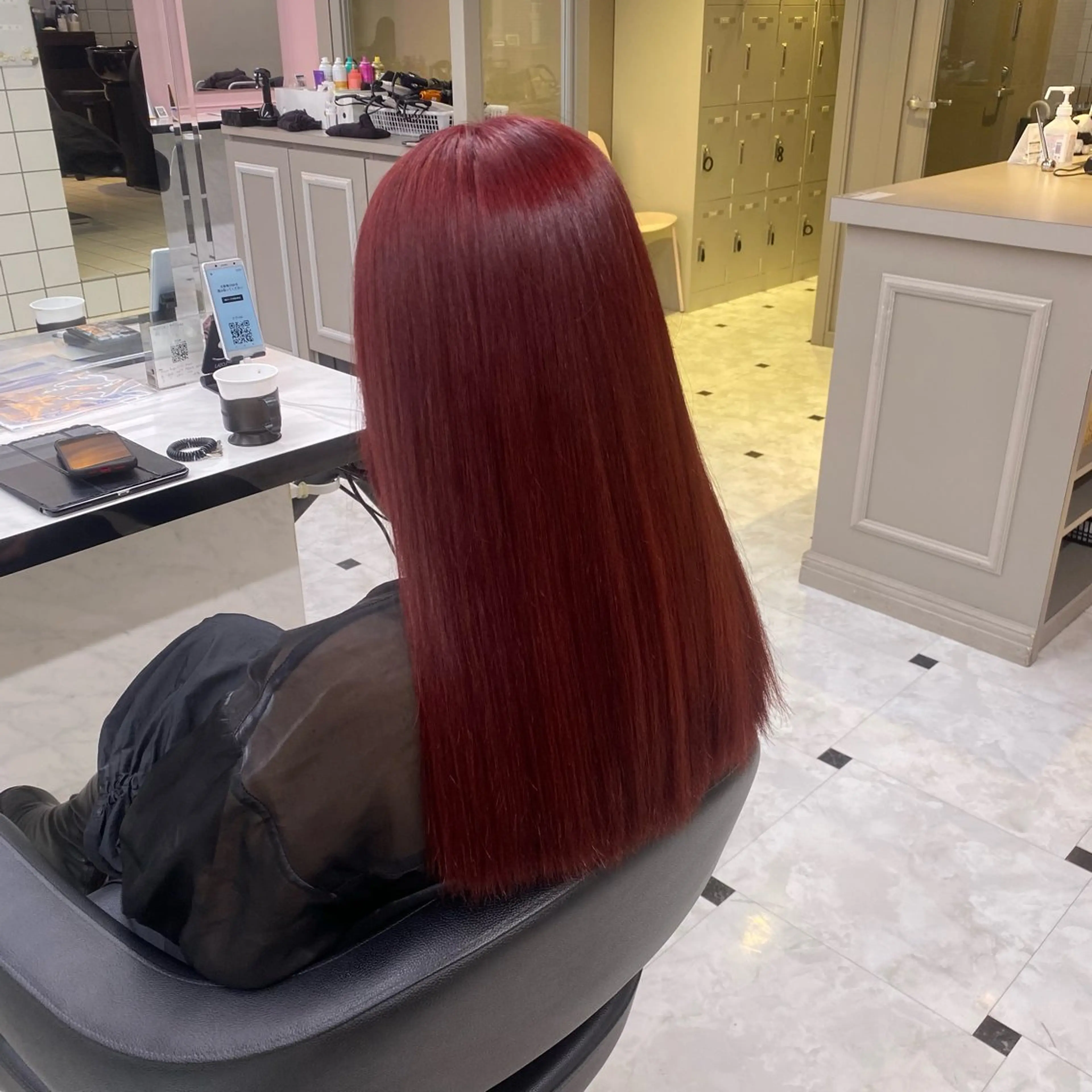 ロング カラー ヘアカラー トリートメント ヘッドスパ ヘアセット 透明感ベージュカラー 🪞上野🪞AIのヘアスタイル