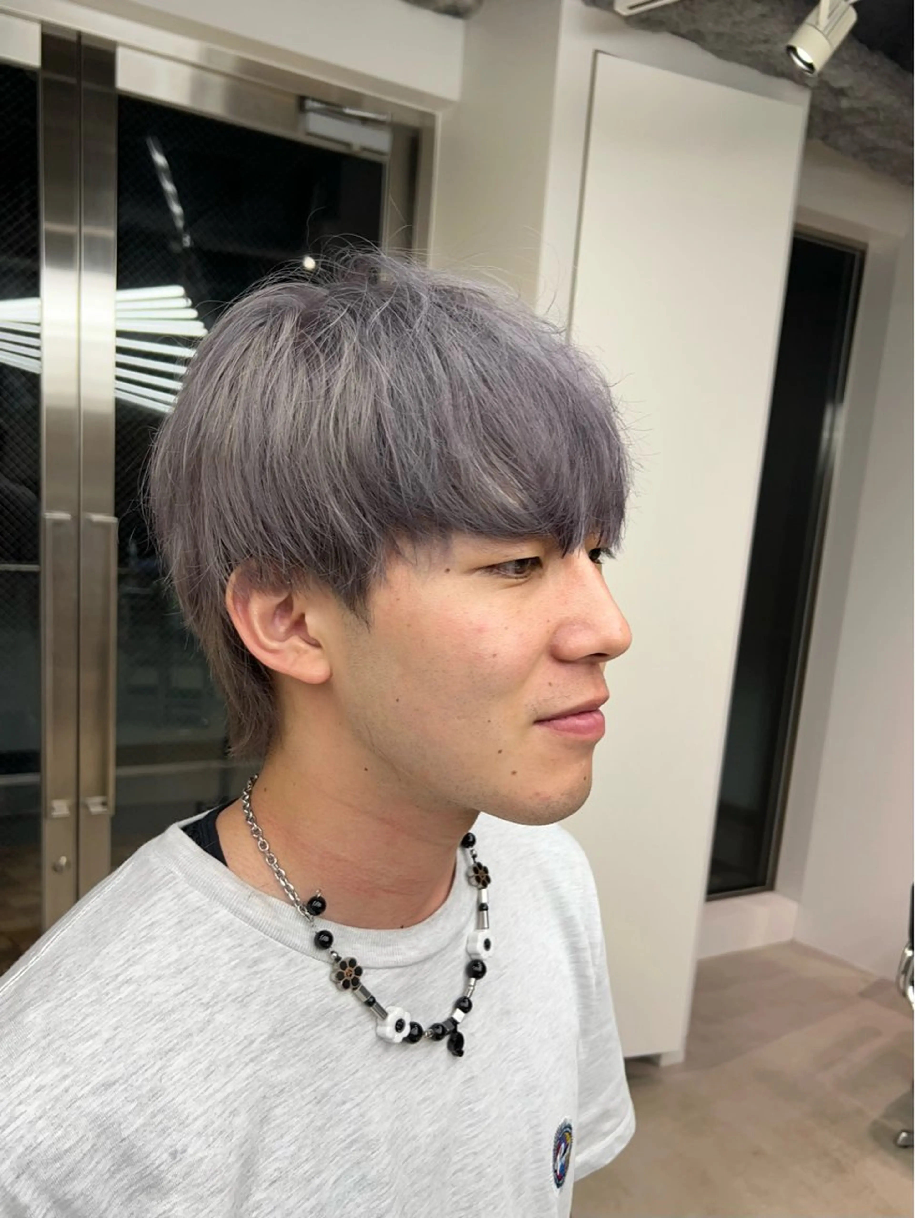 ミディアム カラー メンズ ミディアムパーマ マッシュ メンズパーマ 波巻きパーマ ボブ ヘアカラー トリートメント fifth 天神大名所属・天神大名メンズパーマ メンズショートのヘアスタイル