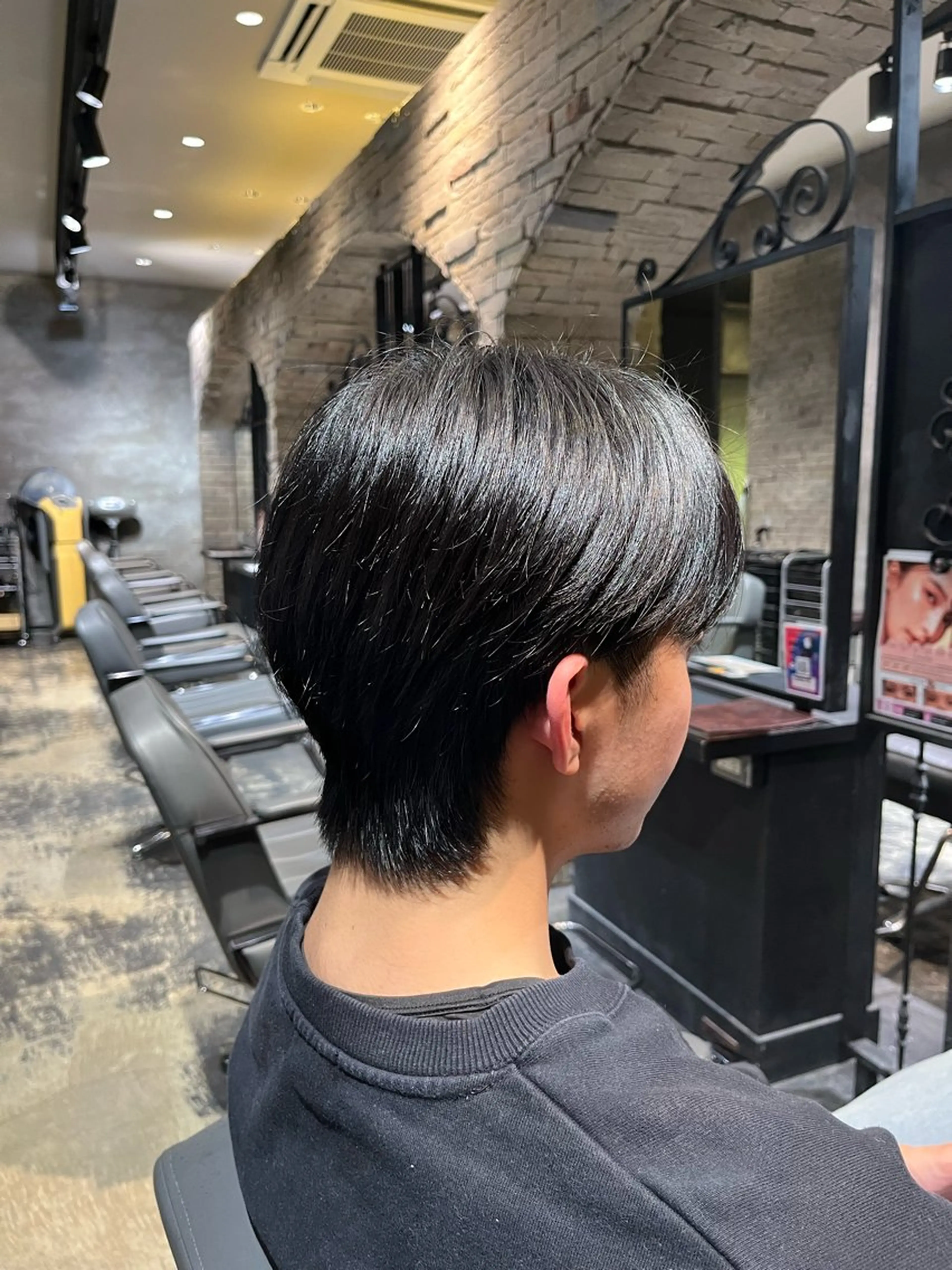 ミディアム メンズ センターパート 谷口 琉飛のヘアスタイル