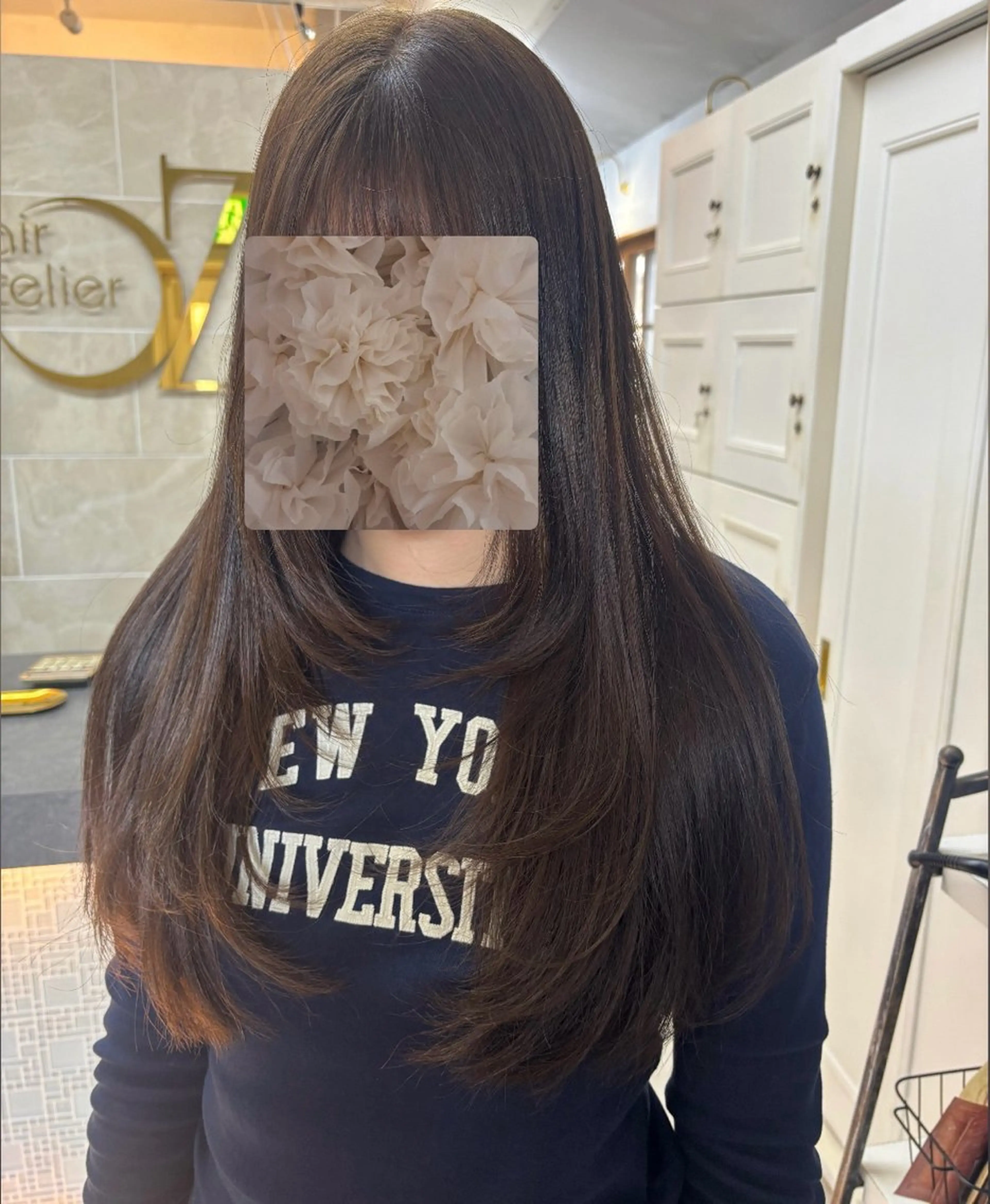 ロング カラー レイヤーカット 桐生 かれんのヘアスタイル