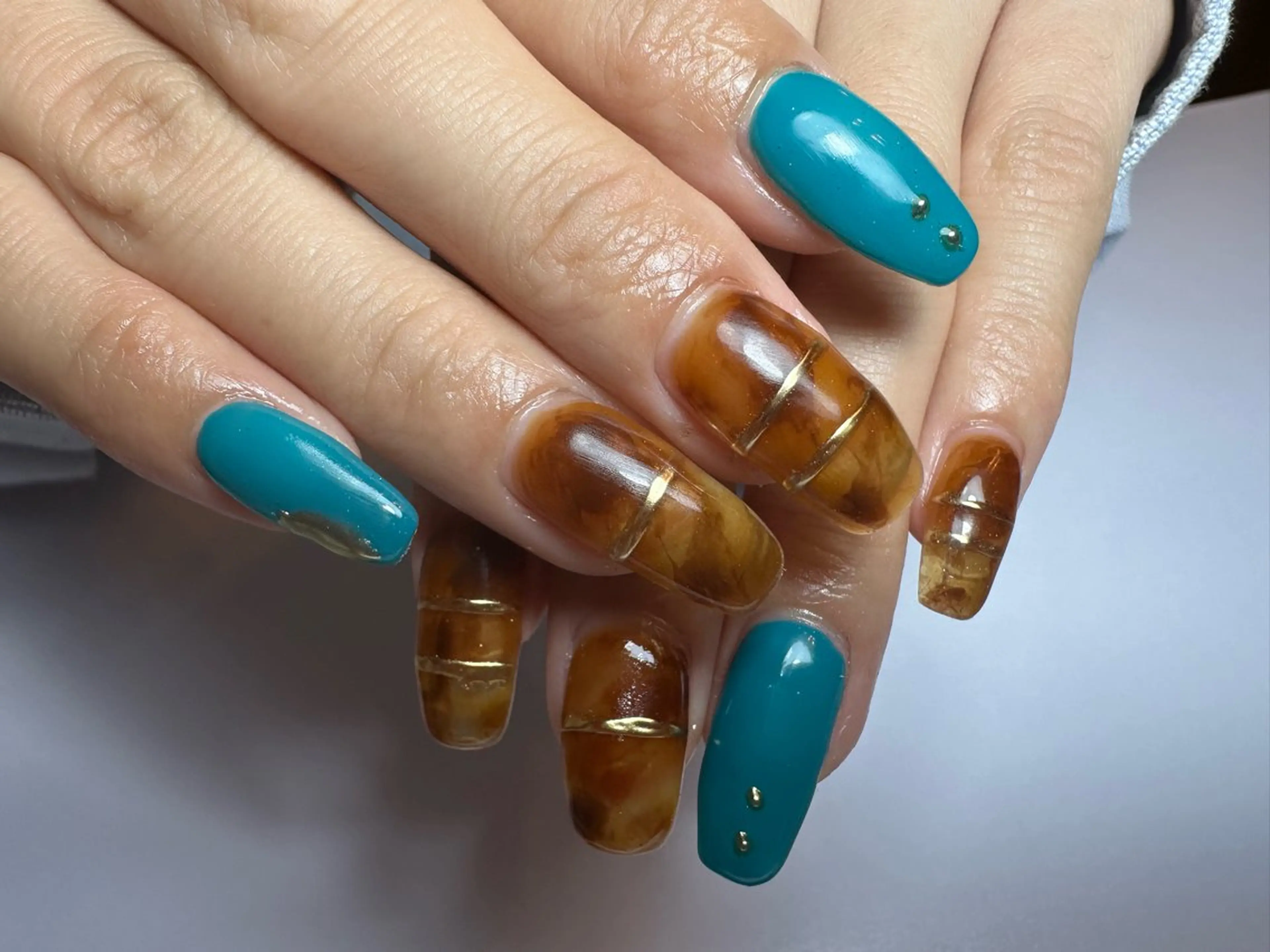 セミロング shandy nailのネイルデザイン