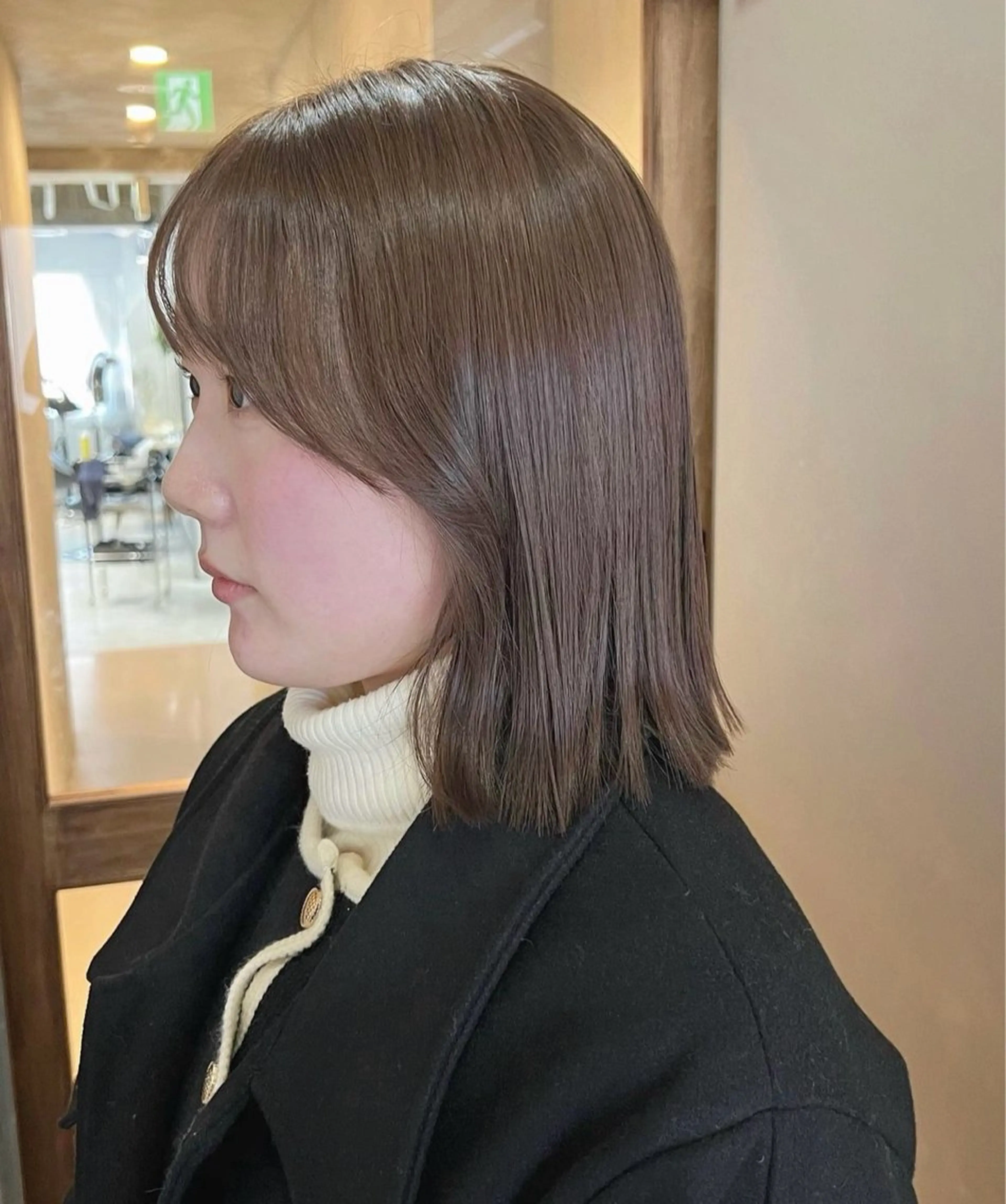 ミディアム カラー カット ヘアカラー トリートメント akane/ボブ /ブラウンベージュのヘアスタイル